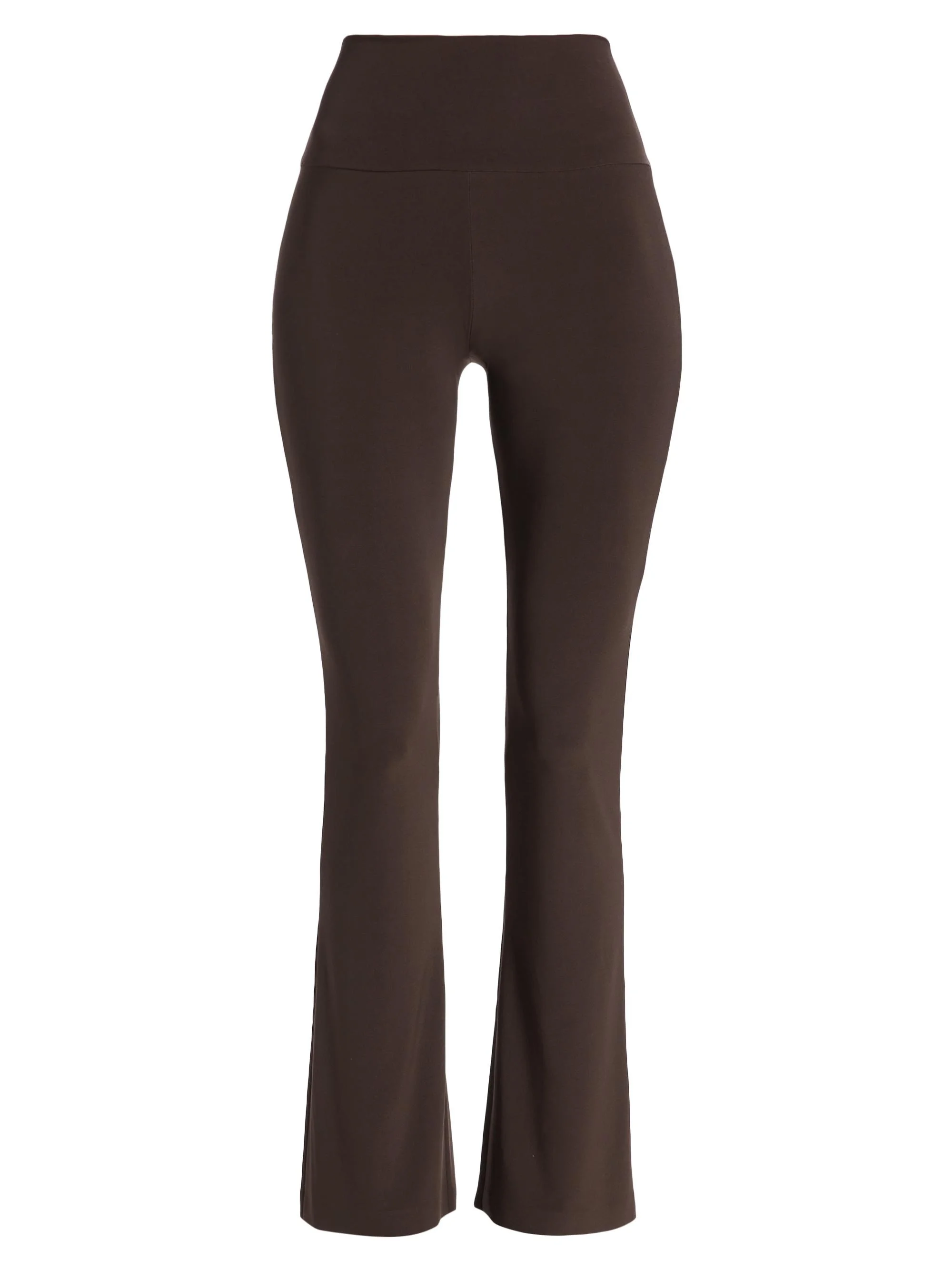 Women's High-Waisted Boot-Cut Pants - Chocolate - 1