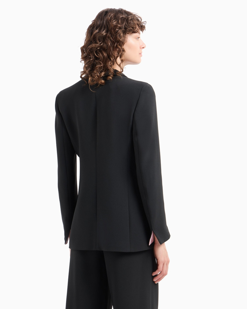 CADY CRÊPE BLAZER WITH JEWEL CLOSURE 3