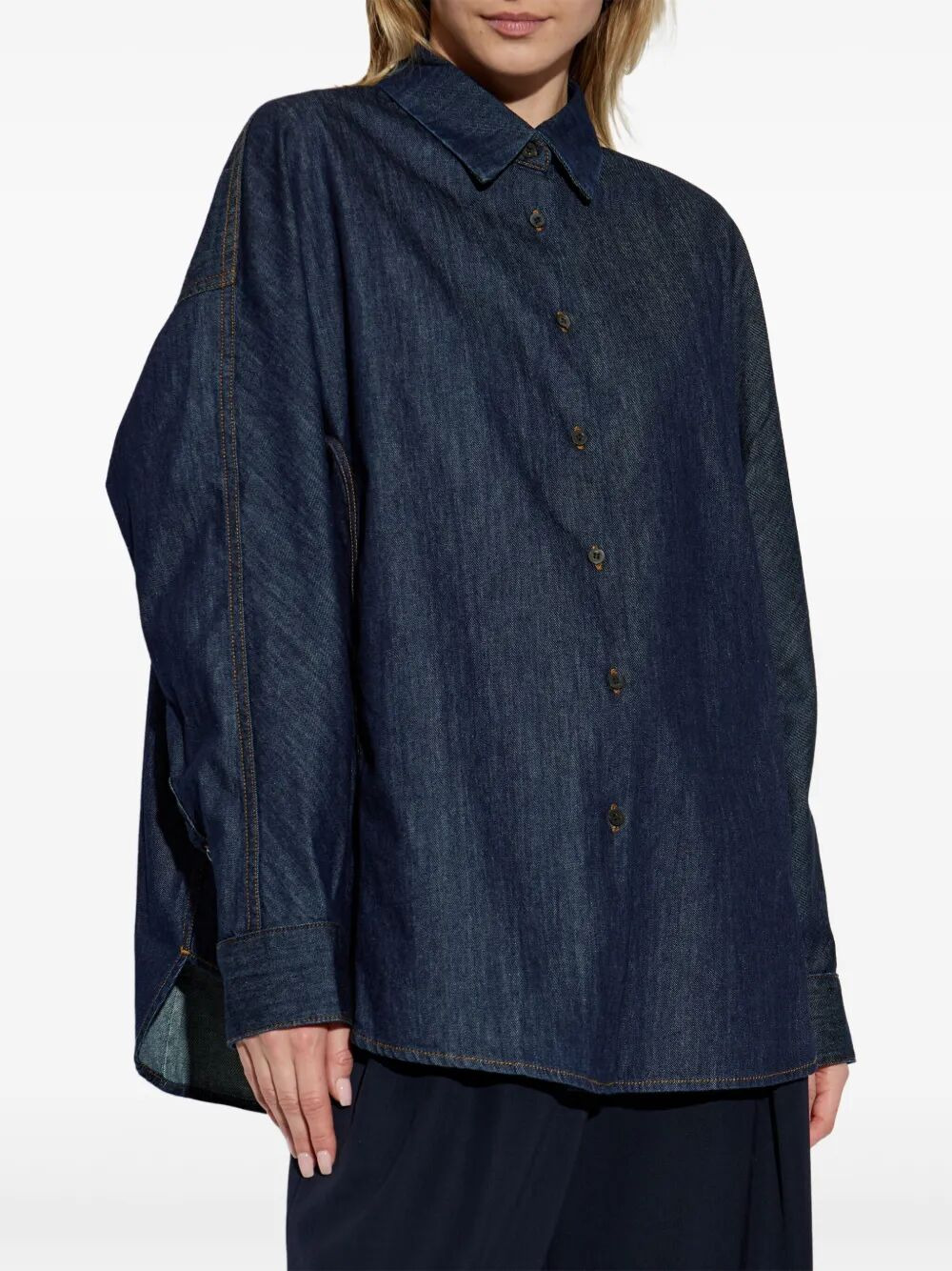Dries Van Noten Women Casio Denim 1553 Shirt - 3