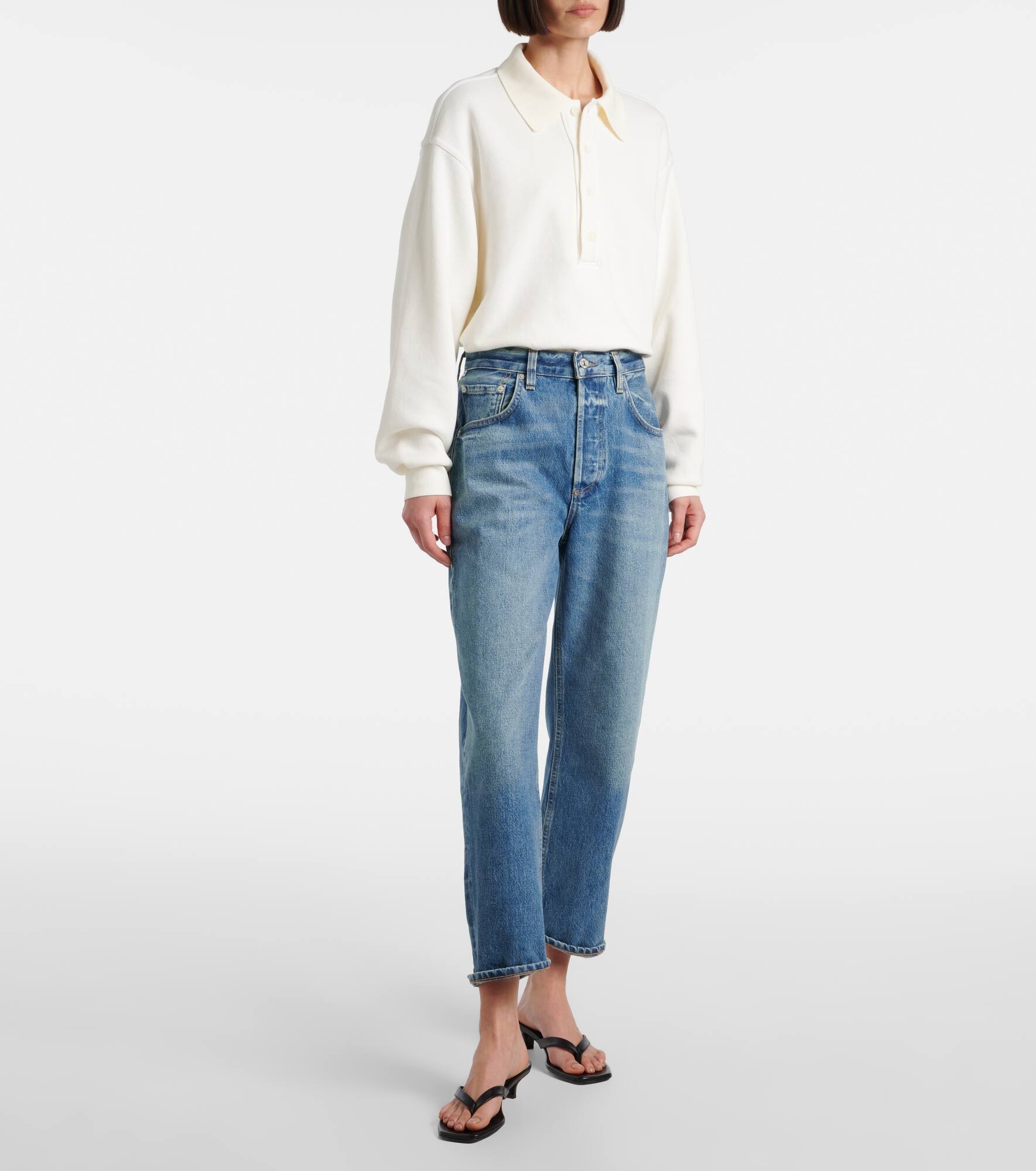 Dahlia mid-rise straight jeans - 6