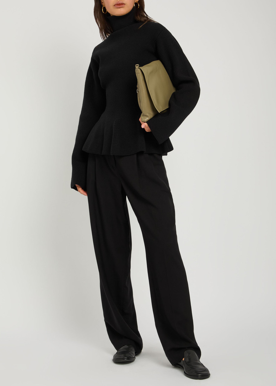 Rohe Flared-hem Ribbed Wool and Cashmere-blend Jumper - 4