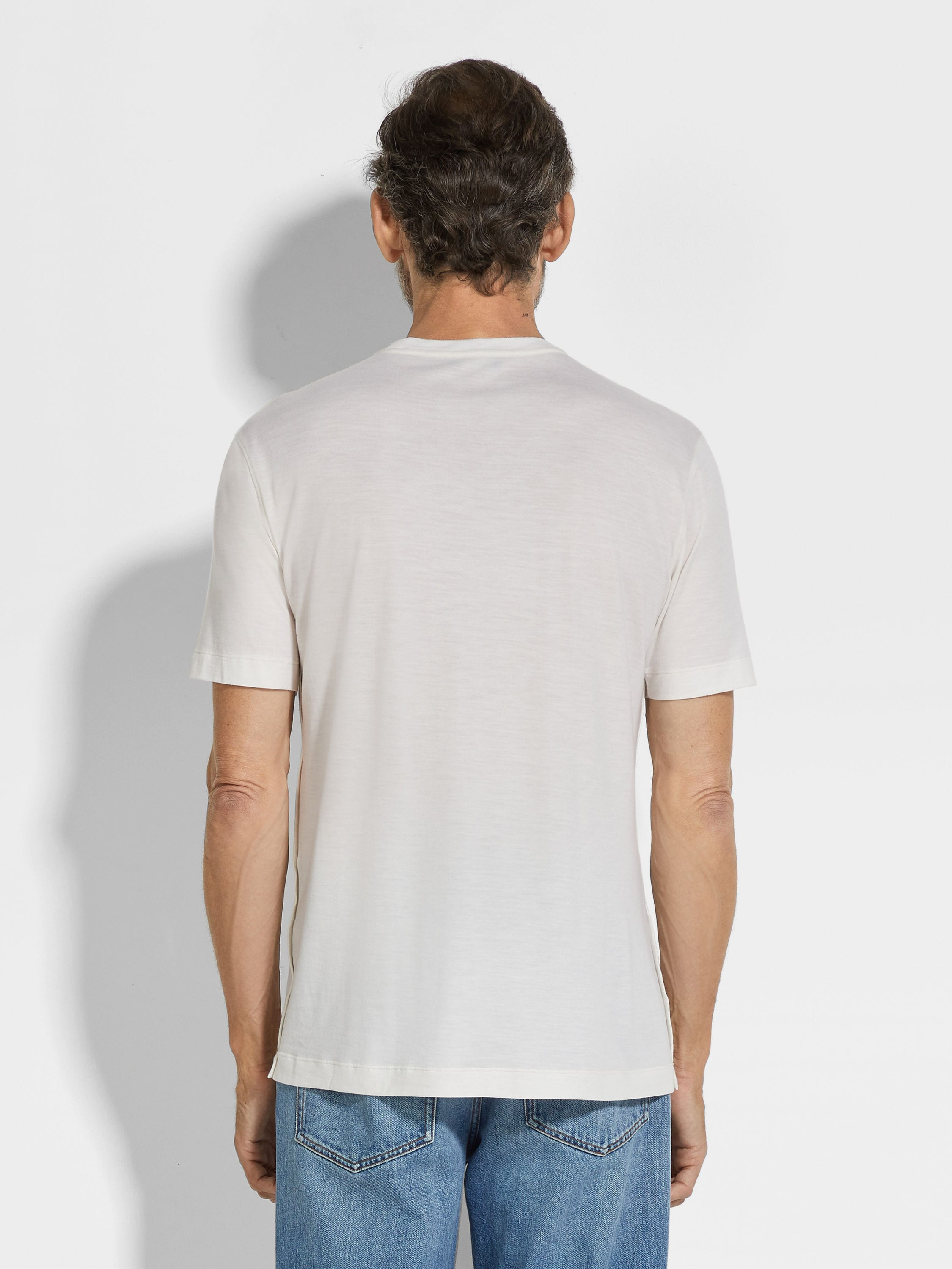 WHITE VELLUS AUREUM T-SHIRT - 5