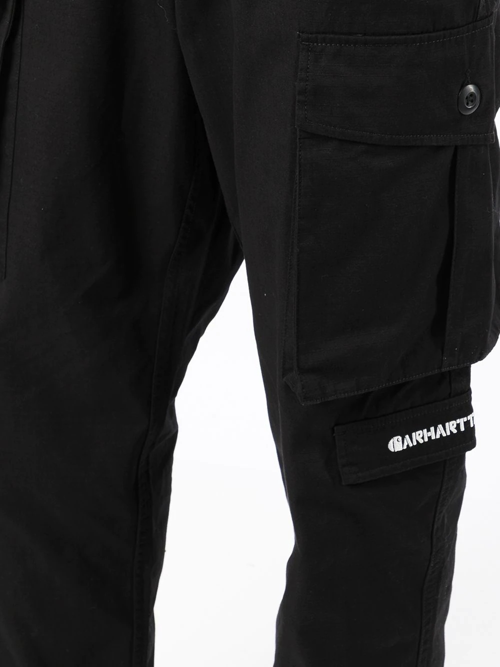 logo-embroidered cargo trousers - 5