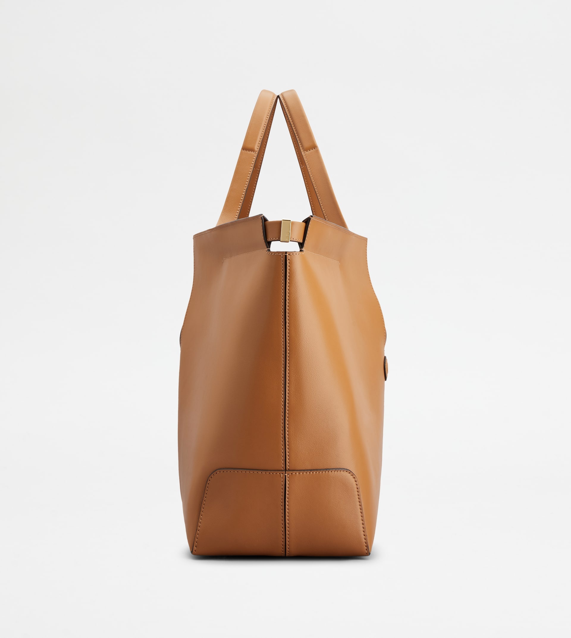 TOD'S DI FOLIO IN LEATHER MEDIUM - BROWN - 4