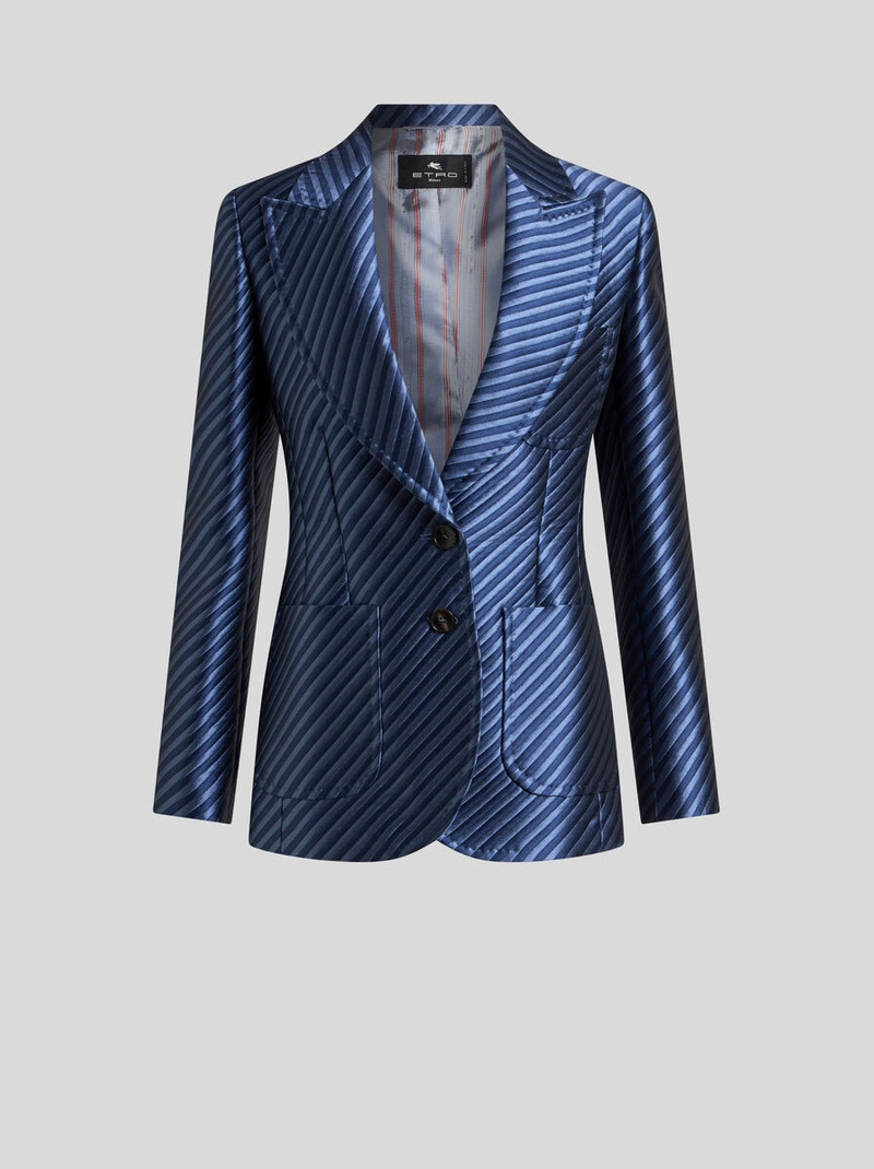 DIAGONAL JACQUARD JACKET 1