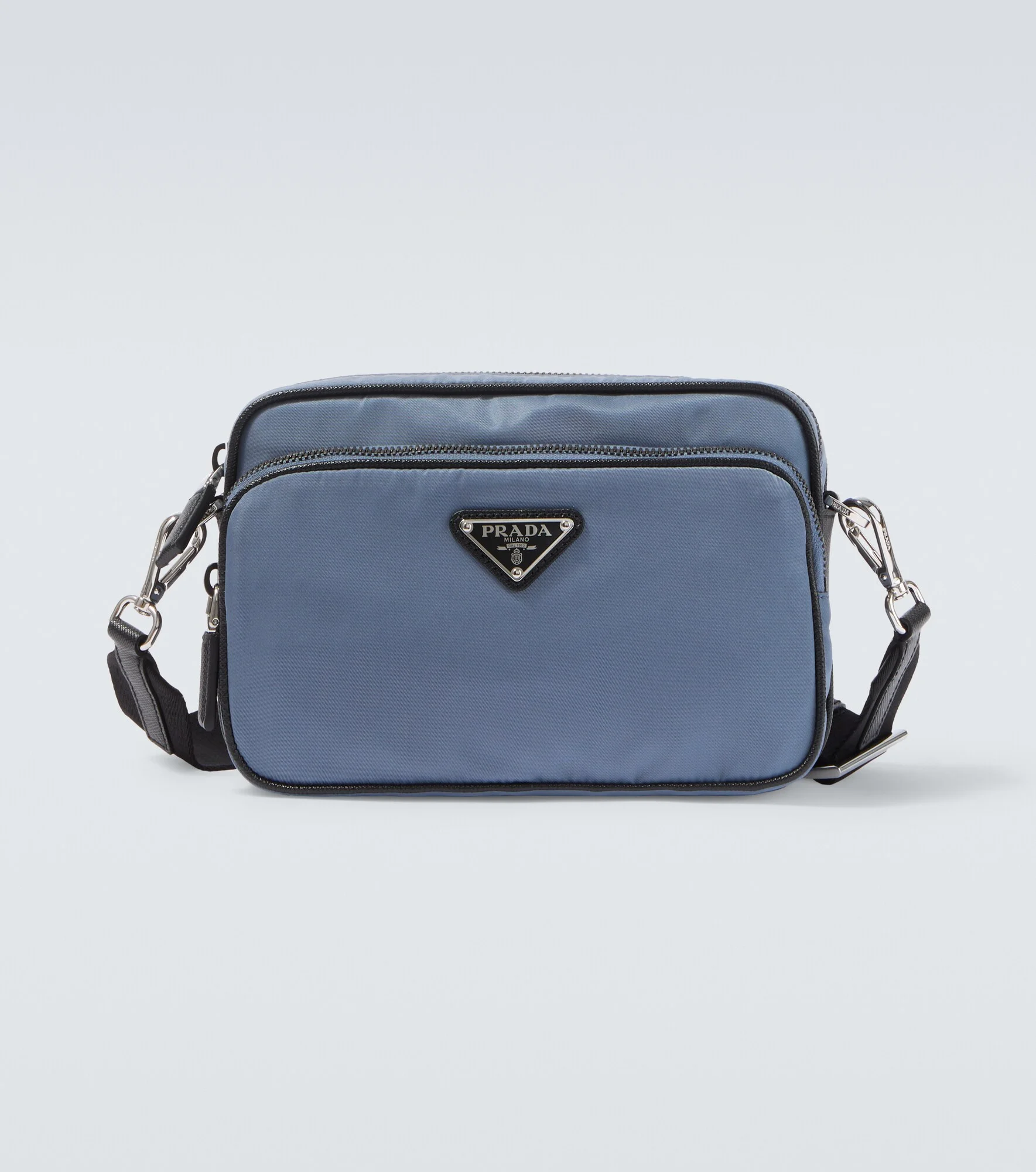 Re-Nylon leather-trimmed shoulder bag - 1