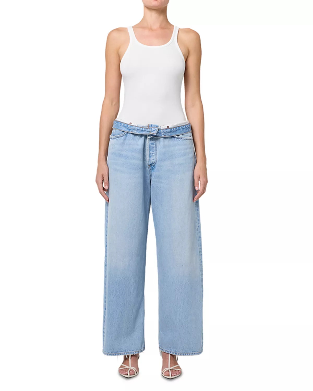Emmi High Rise Wide Leg Jeans in Incline - 13