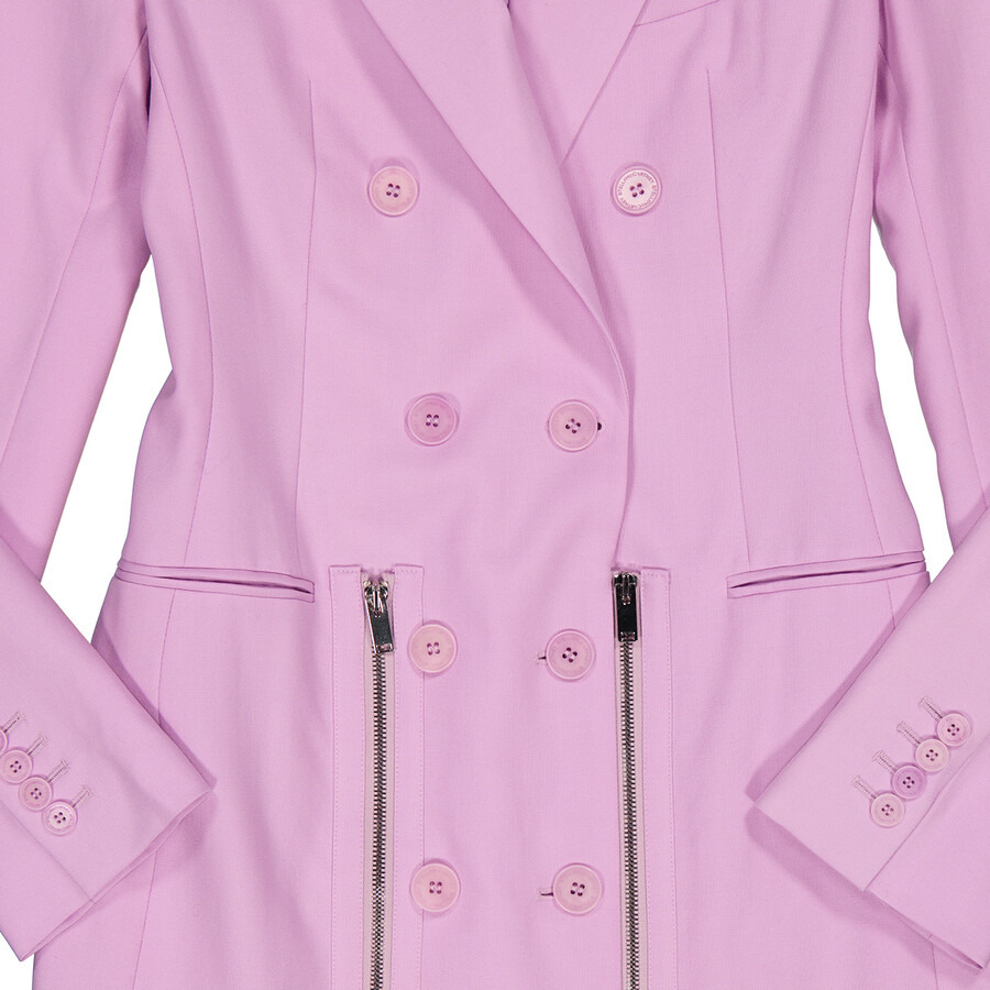 Stella McCartney Ladies Purple Double Breasted Wool Blazer Dress - 7