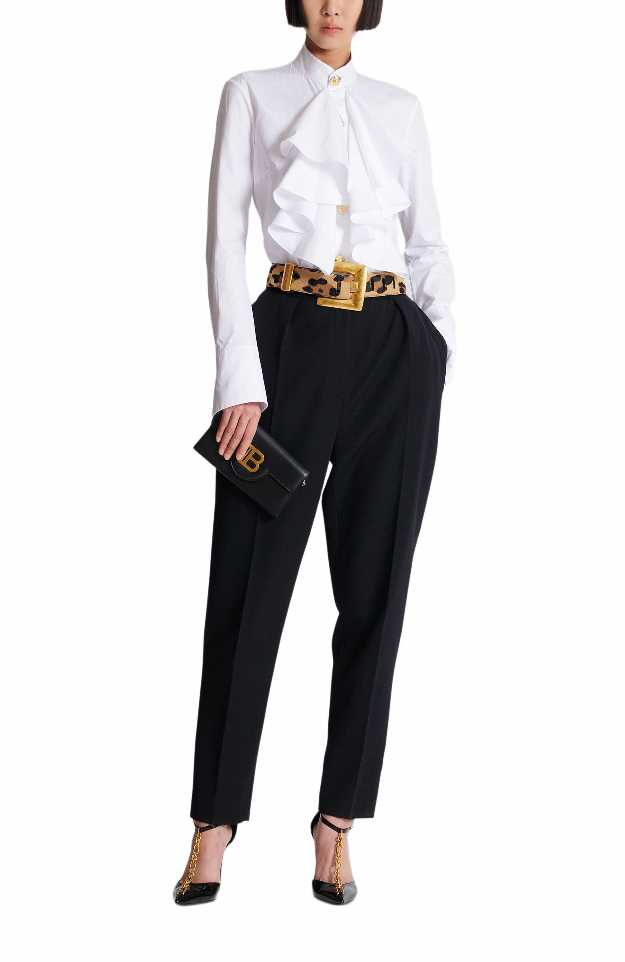 Balmain B-Buzz leather wallet in Black at Nordstrom - 2