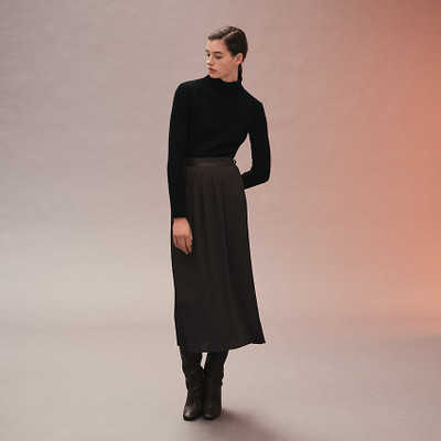 Hermès Mid-length pleated skirt outlook
