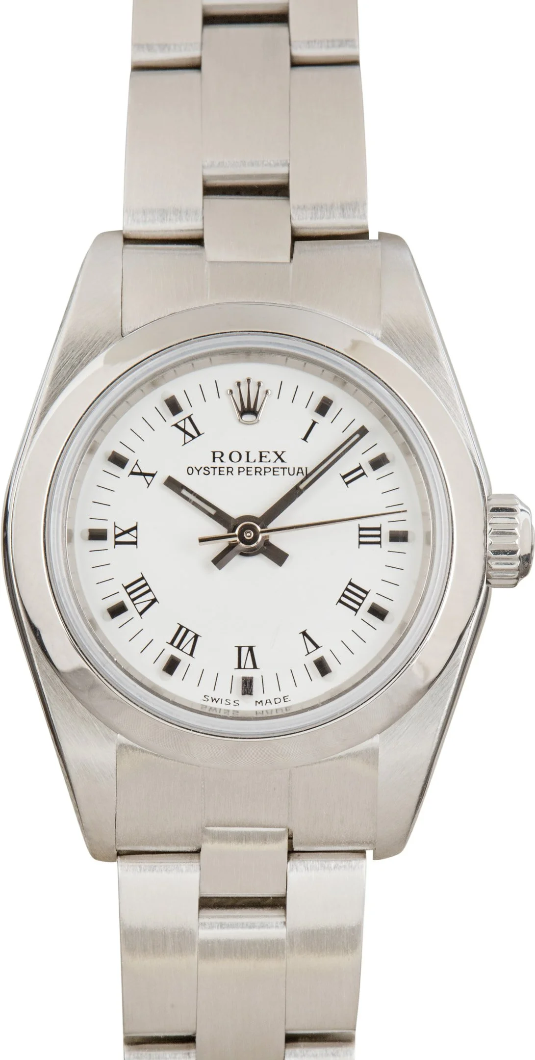 Used Rolex Ladies Oyster Perpetual Ref 76080 White Dial - 1