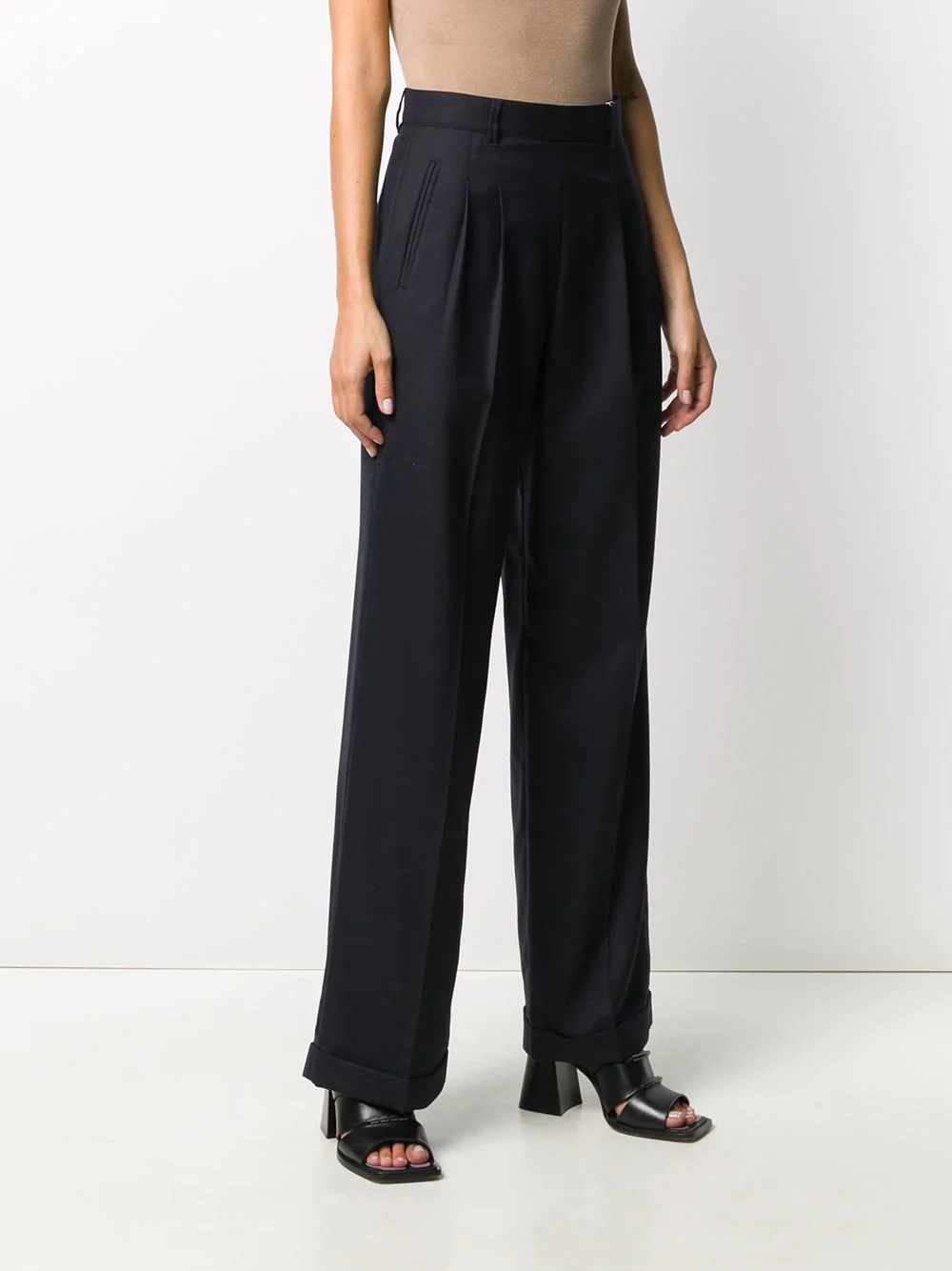 blue tailored trousers - 3