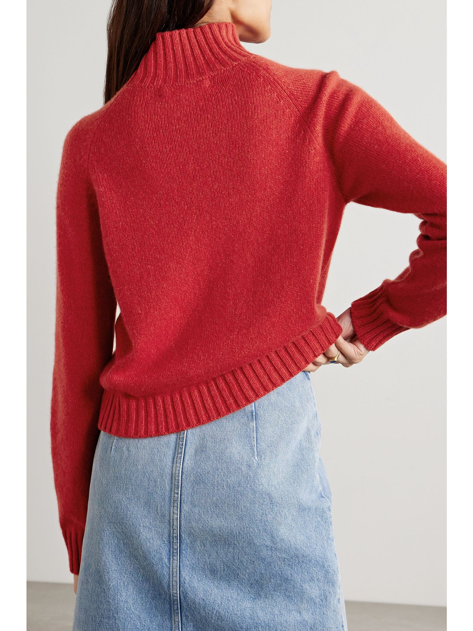 Cashmere turtleneck sweater Red - 4