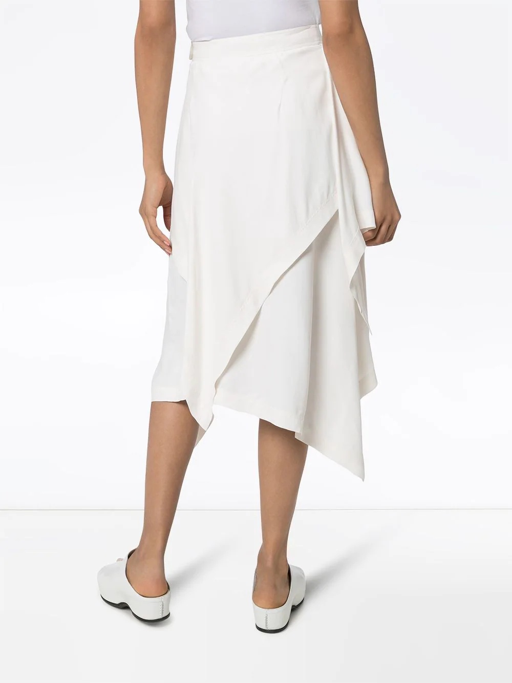 layered handkerchief skirt - 4
