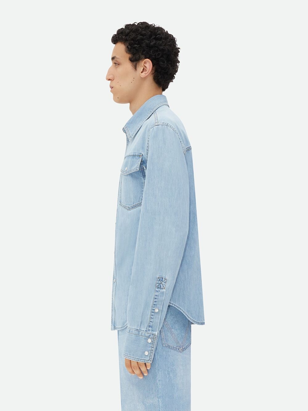 Light bleached denim shirt - 2