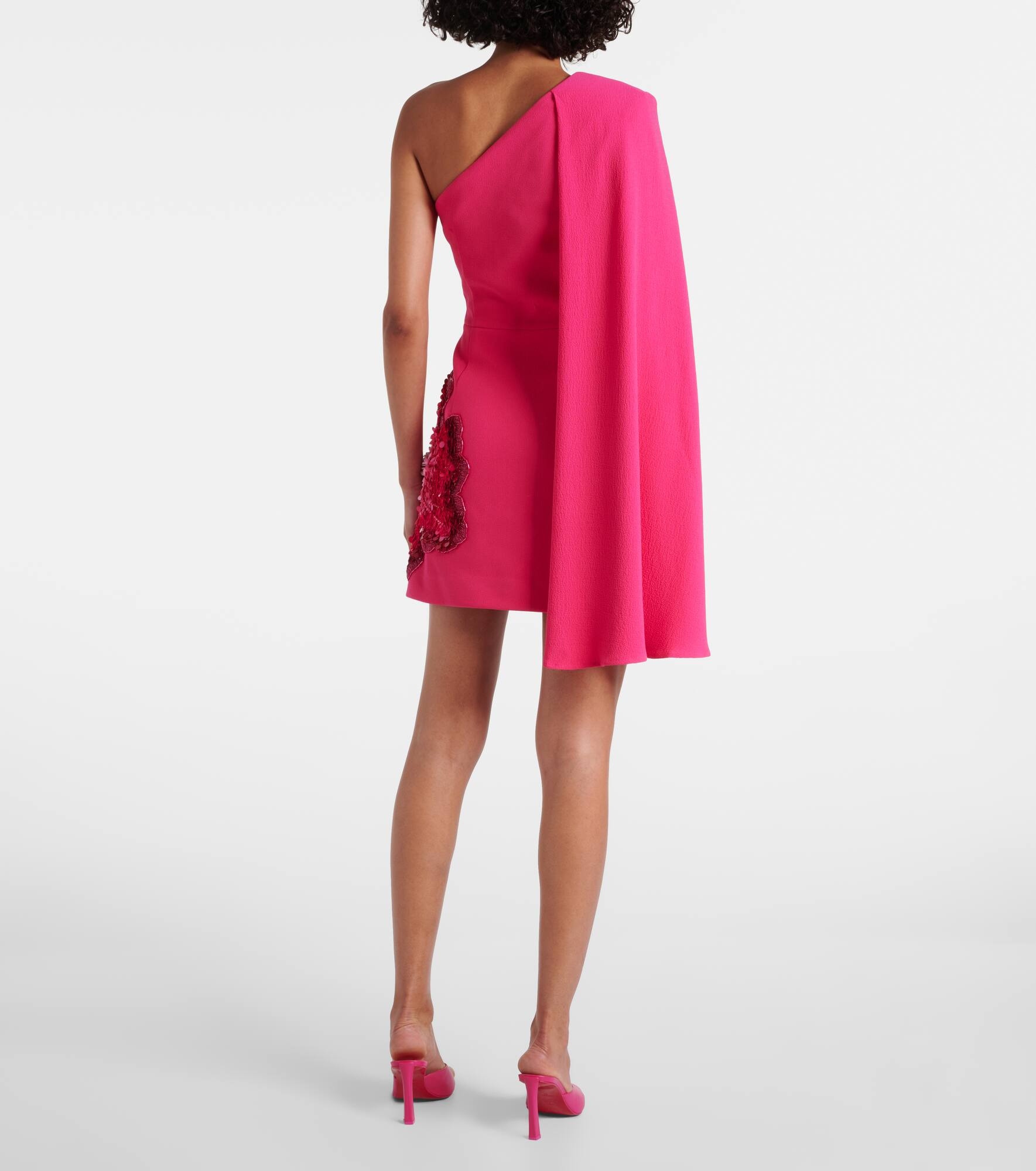 Layana caped embellished minidress - 3