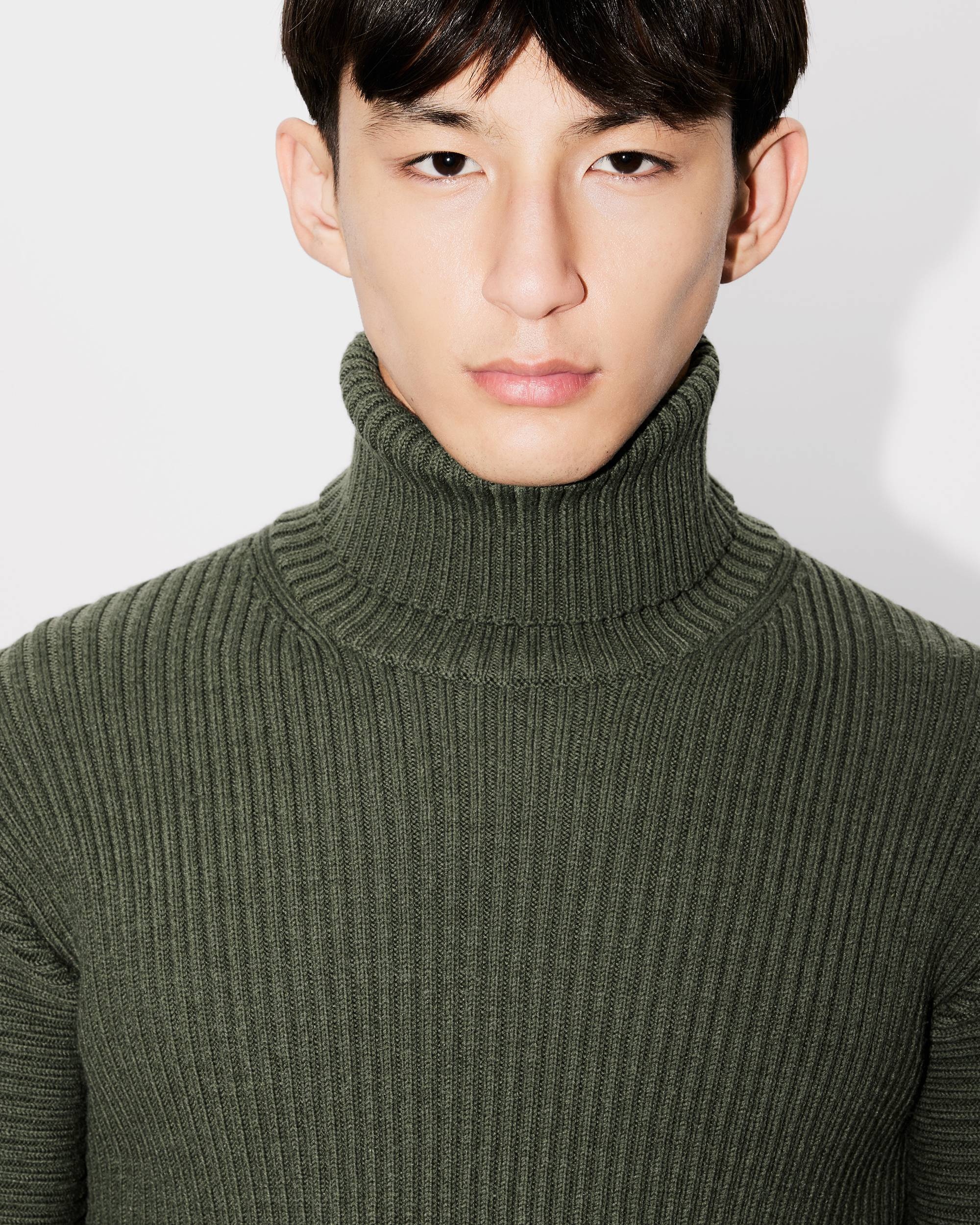 High turtleneck embroidered jumper - 7