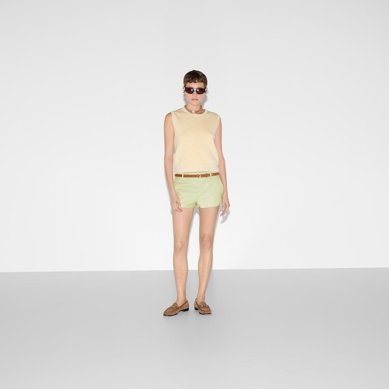 GUCCI Fine GG cotton sleeveless top outlook