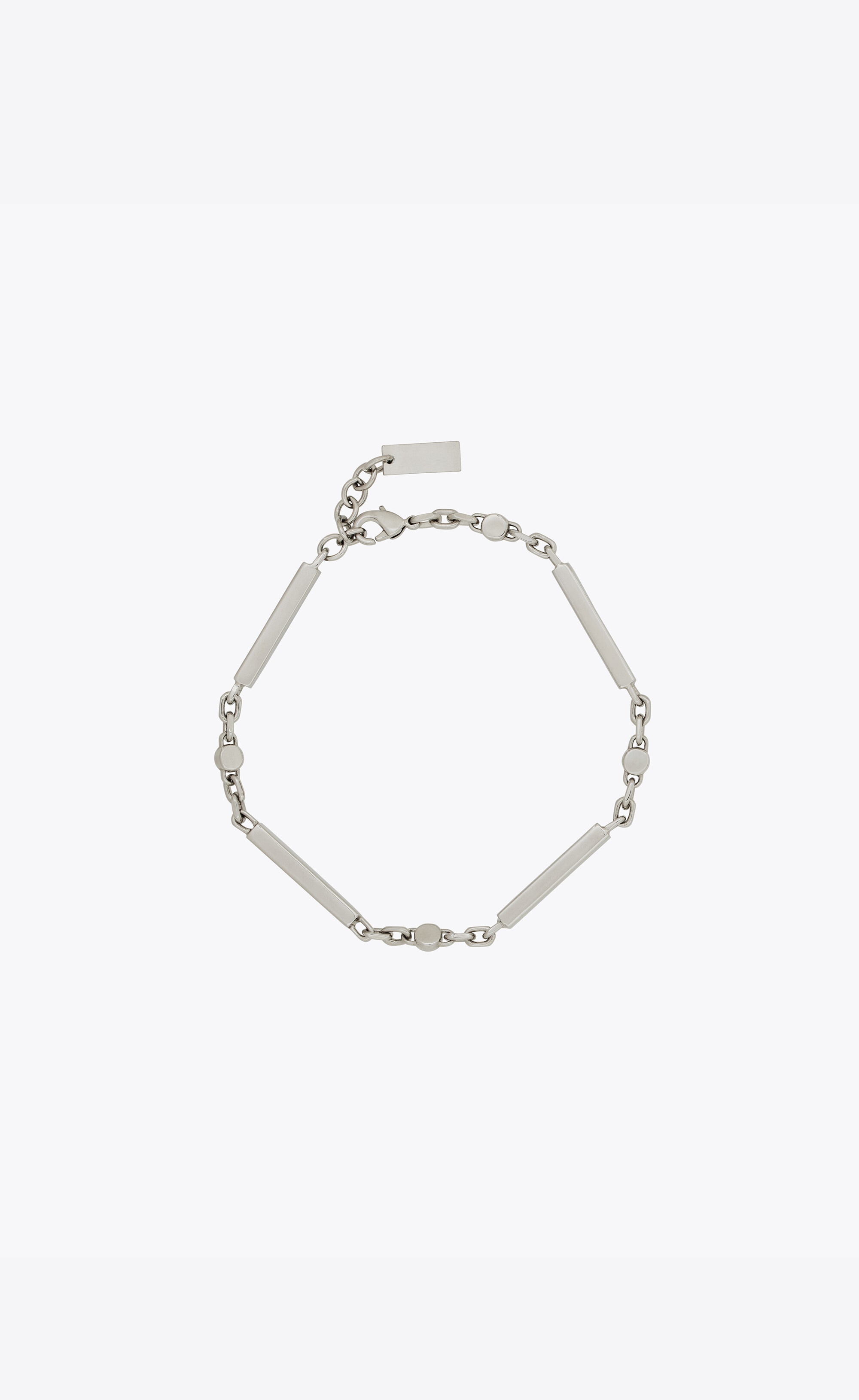 crystal bar-chain bracelet in metal - 2