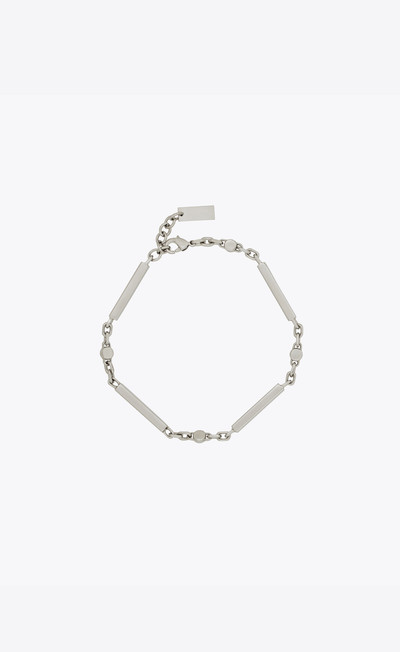 SAINT LAURENT crystal bar-chain bracelet in metal outlook