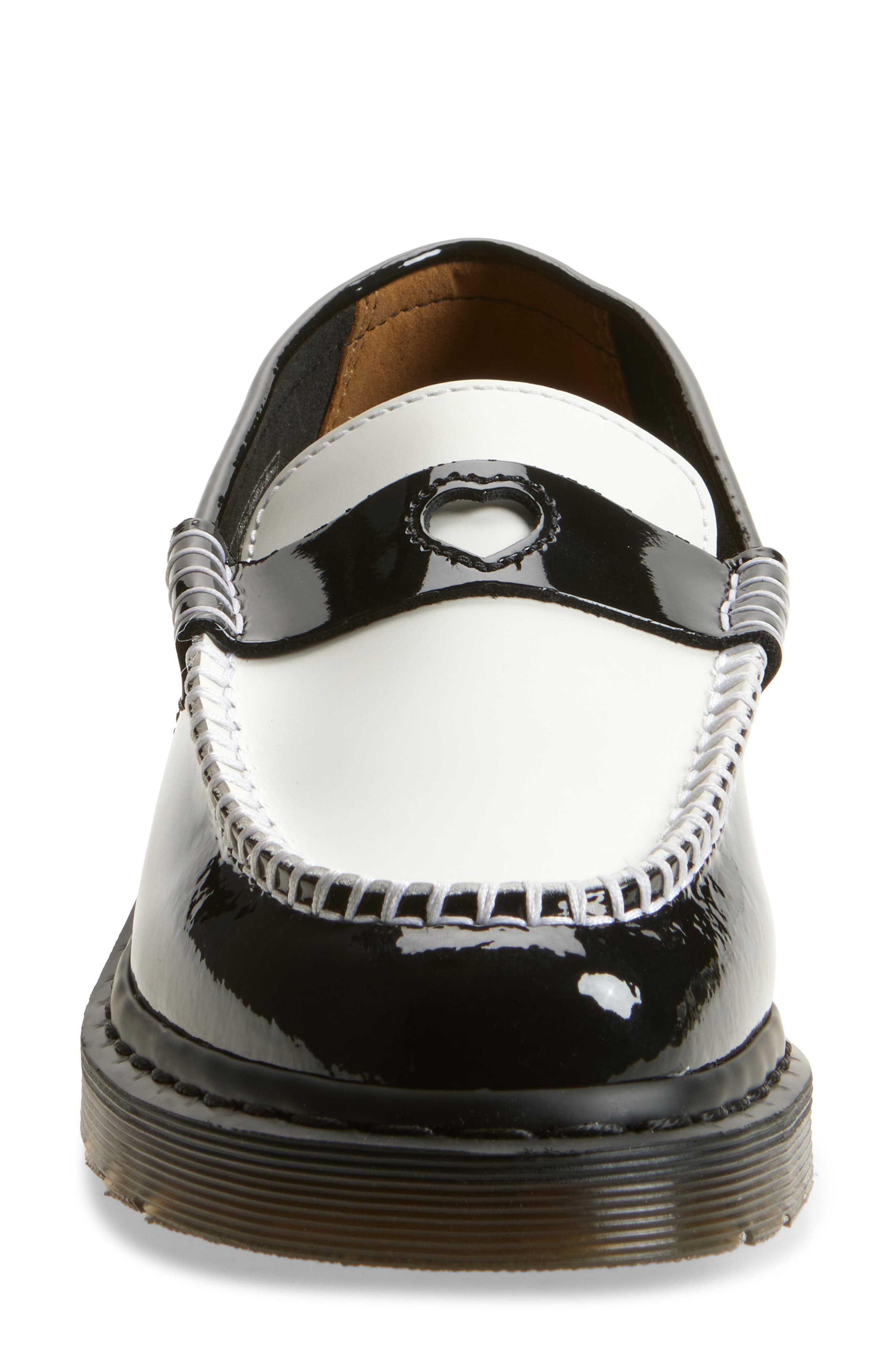 Dr. Martens Penton Heart Penny Loafer in Black/White at Nordstrom - 4