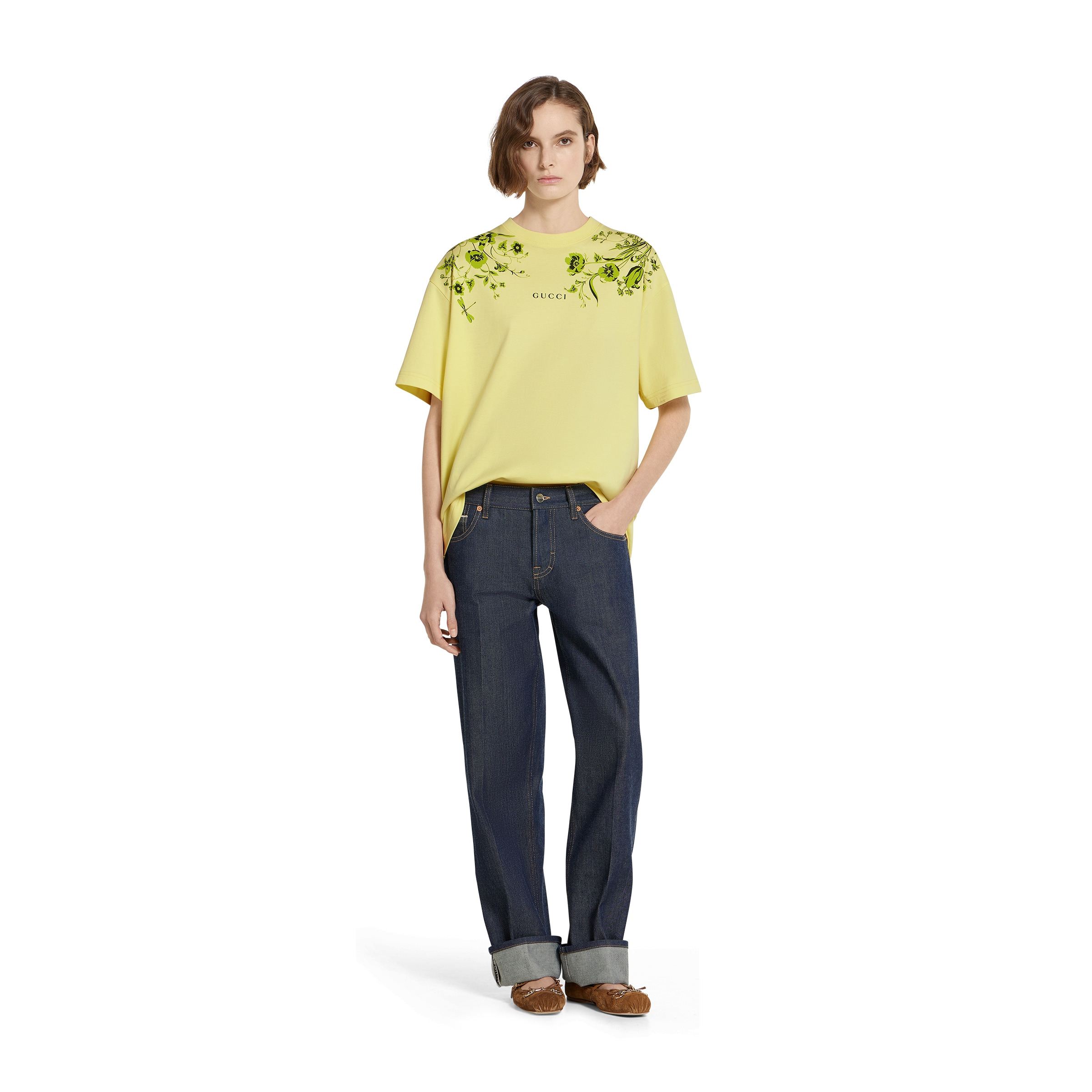 Soft cotton jersey T-shirt with print - 2