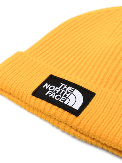 The North Face logo-patch ribbed-knit beanie outlook