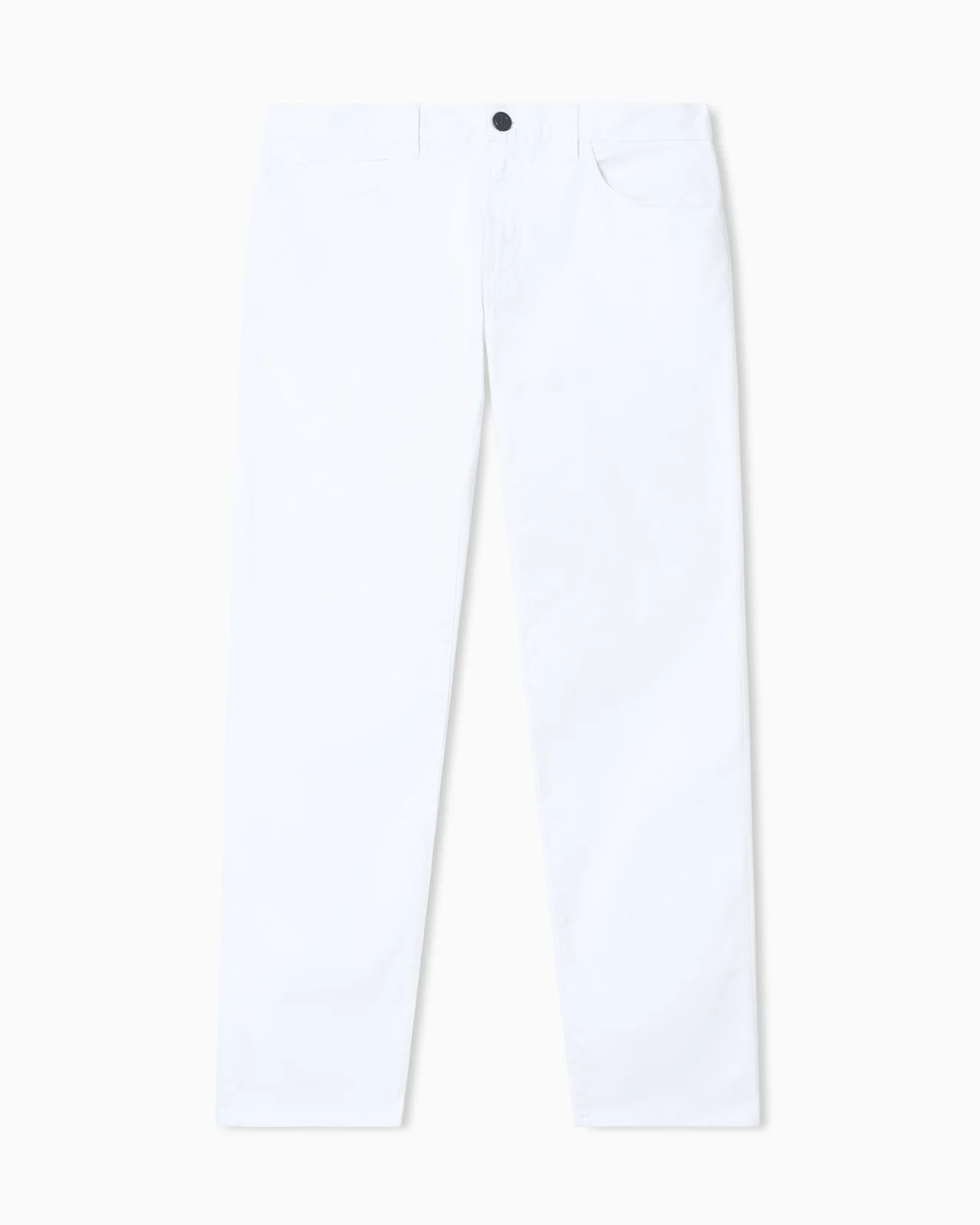 Regular-fit, five-pocket trousers in stretch cotton - 1