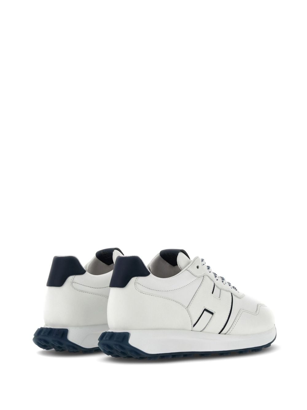 logo-patch lace-up sneakers - 3