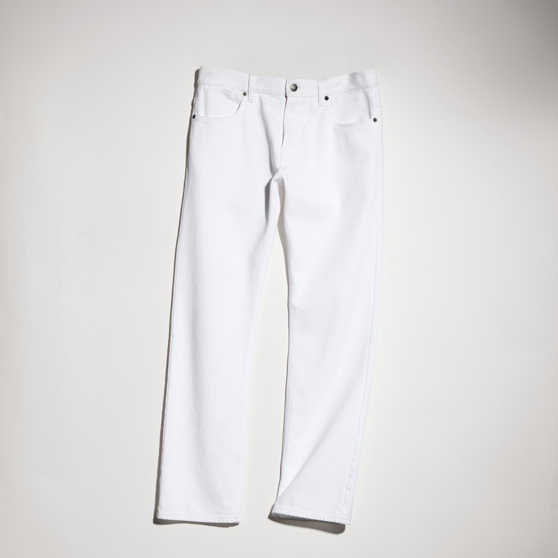 Cotton denim pants - 1