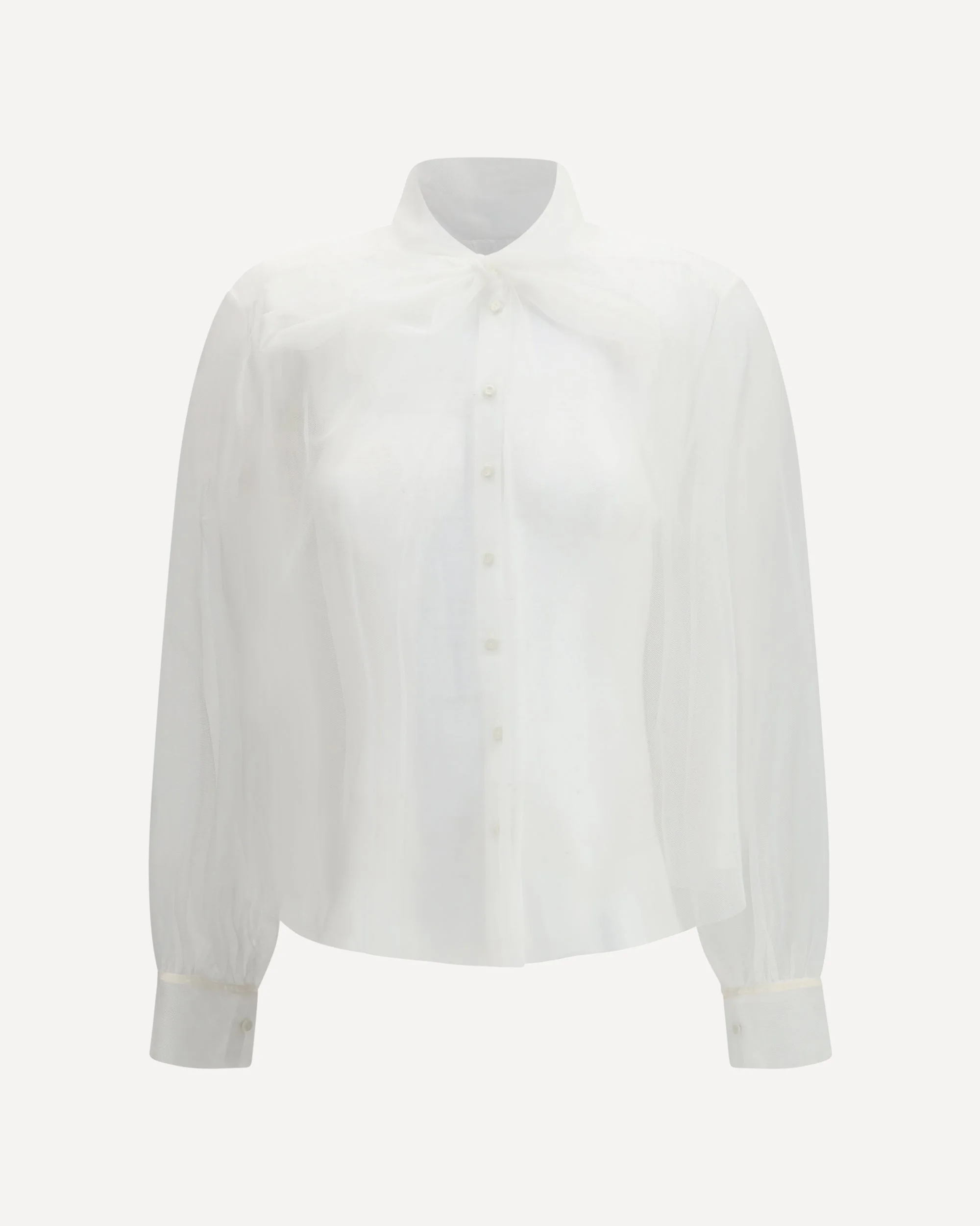 Tulle Shirt with sash - 1