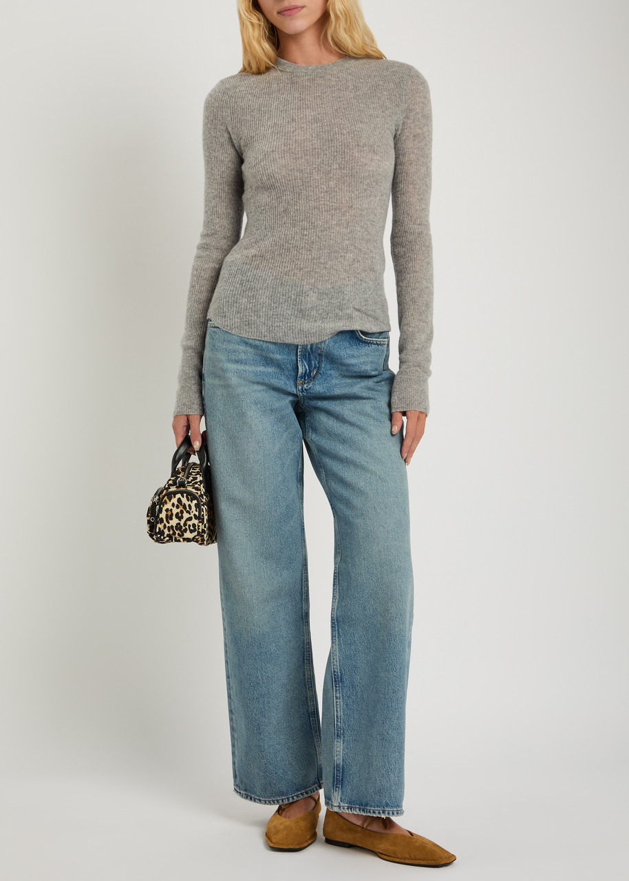 Citizens OF Humanity Alessia Melange Wool and Cashmere-blend top - 4