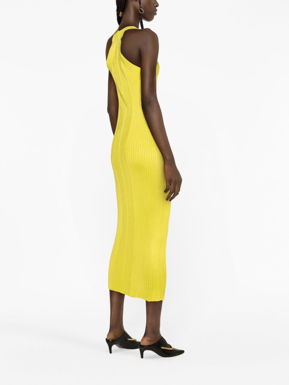 sleeveless ribbed maxi dress - 3