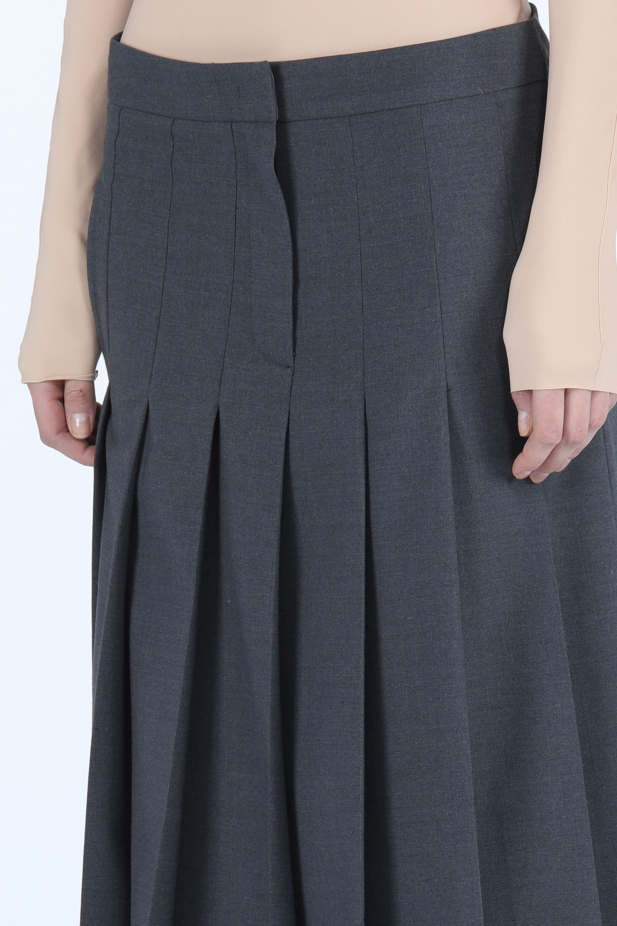 PLEATED MAXI SKIRT - 5