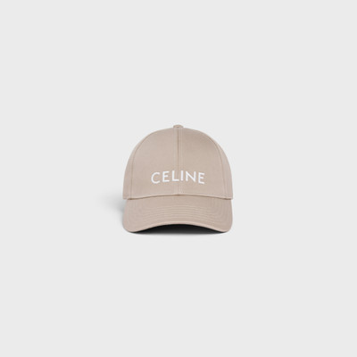 CELINE CELINE COTTON BASEBALL CAP outlook