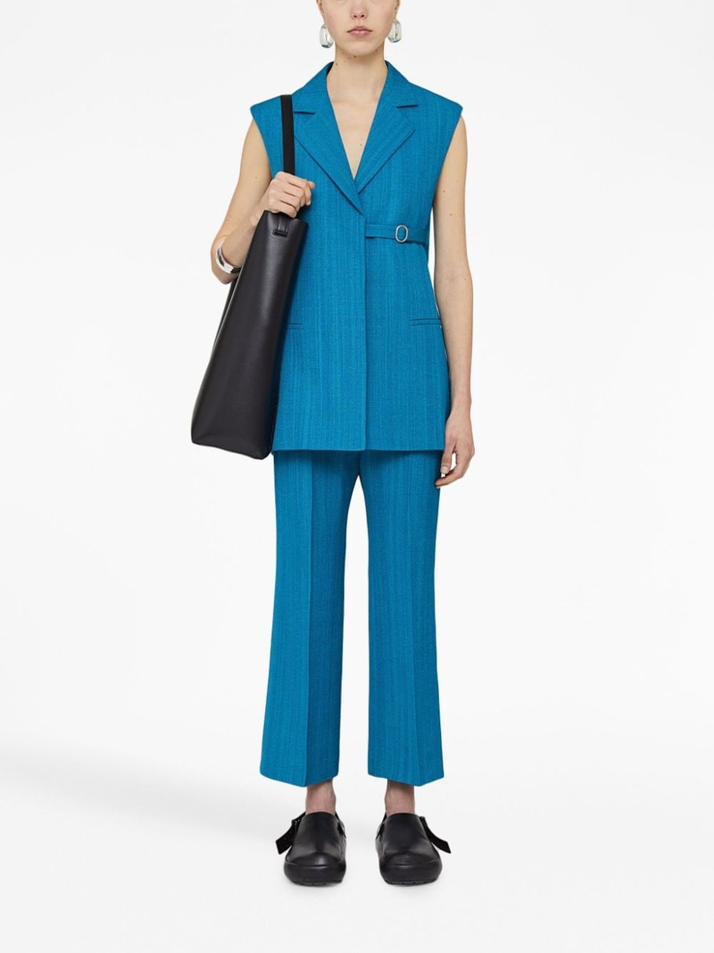 Jil Sander high-waist flared trousers outlook