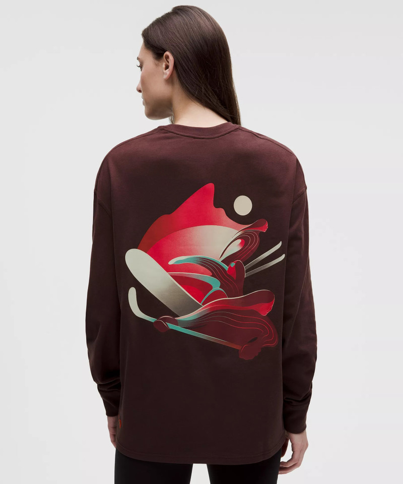 Team Canada Women's Heavyweight Cotton Long Sleeve COC Logo *Graphic 3