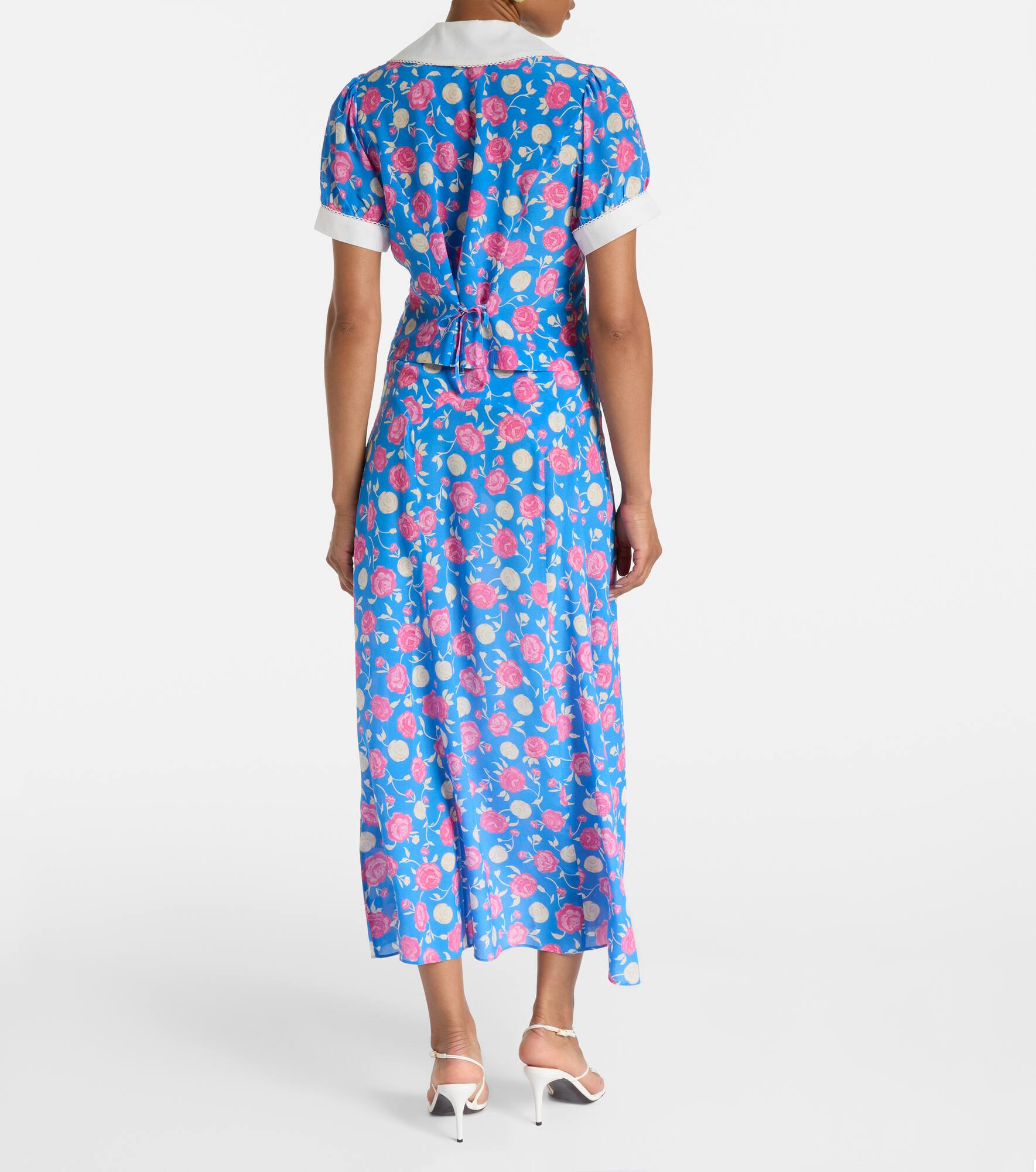 Zinia floral silk blouse - 3