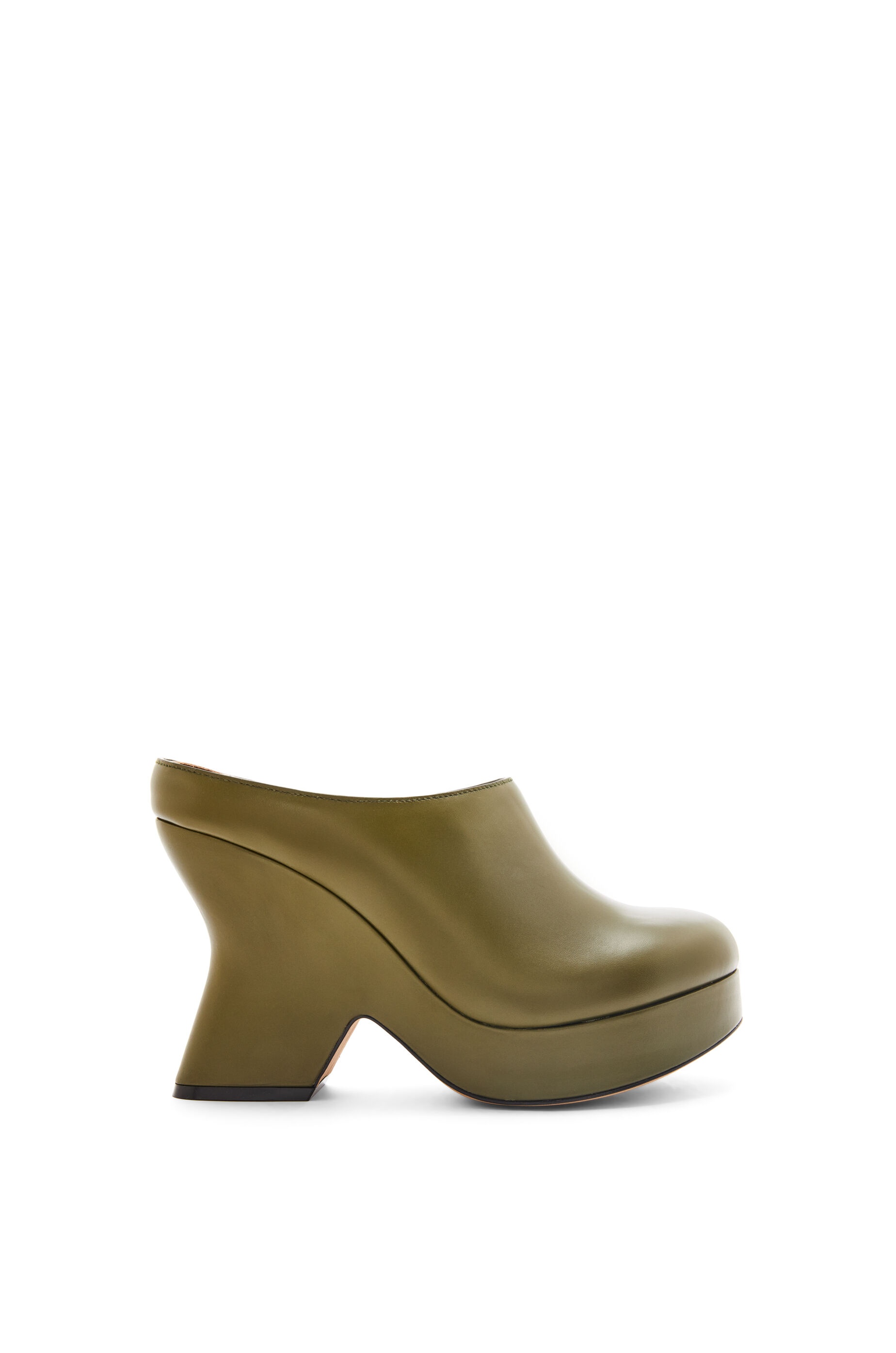 Terra wedge clog in calfskin - 1