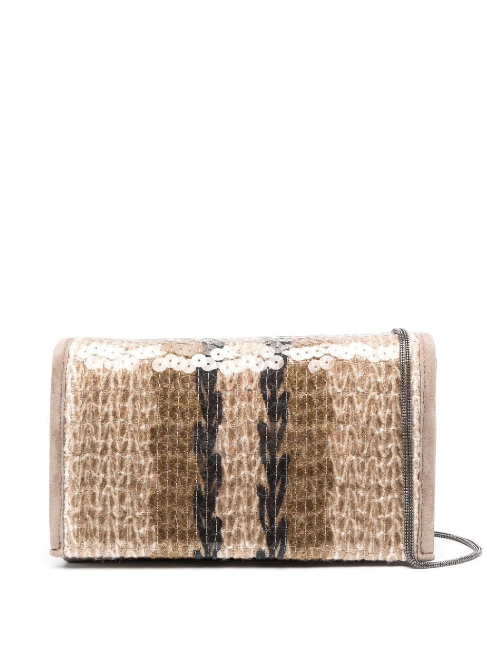 sequin-detail cross body bag - 1