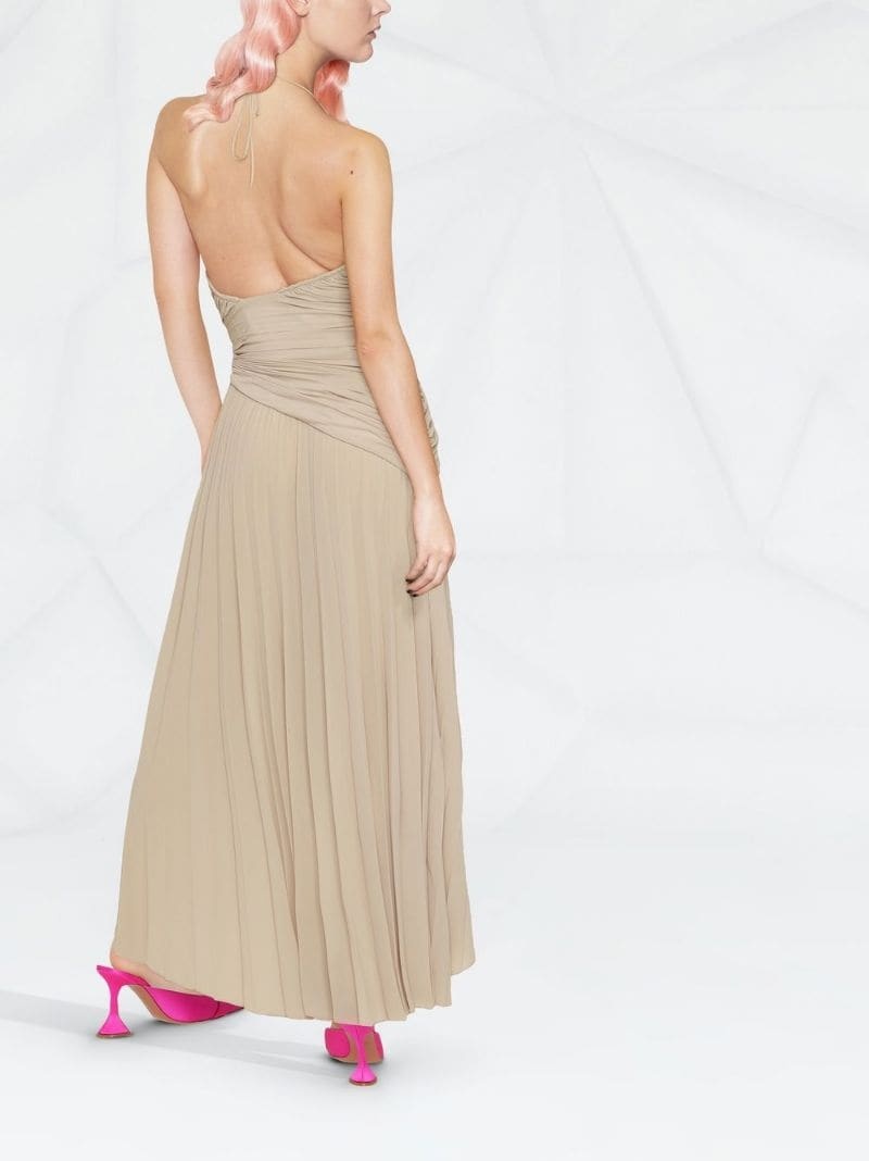 draped asymmetric dress - 3