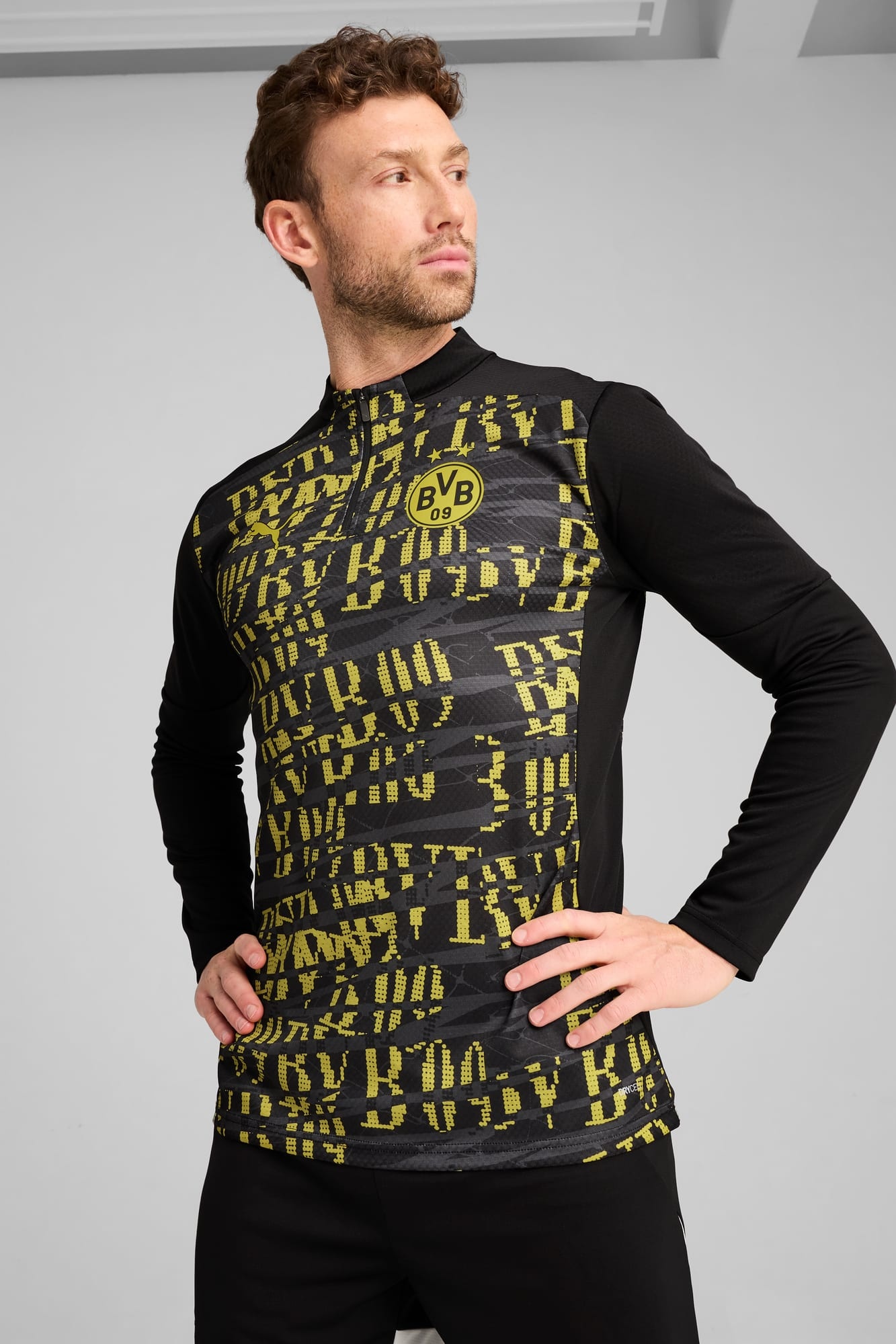 Borussia Dortmund Men's Pre-Match Quarter-Zip Top - 3