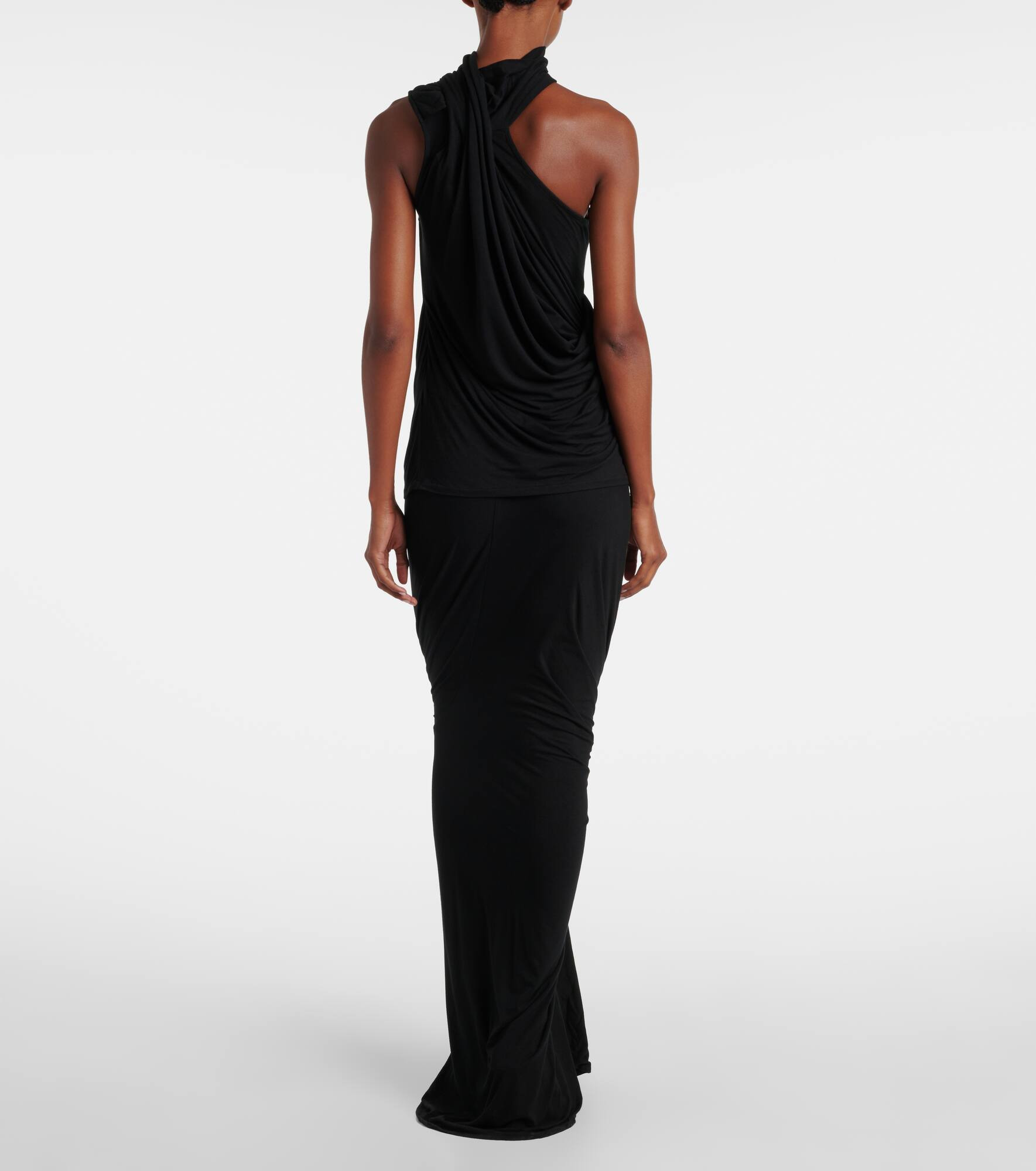 Draped jersey top - 3