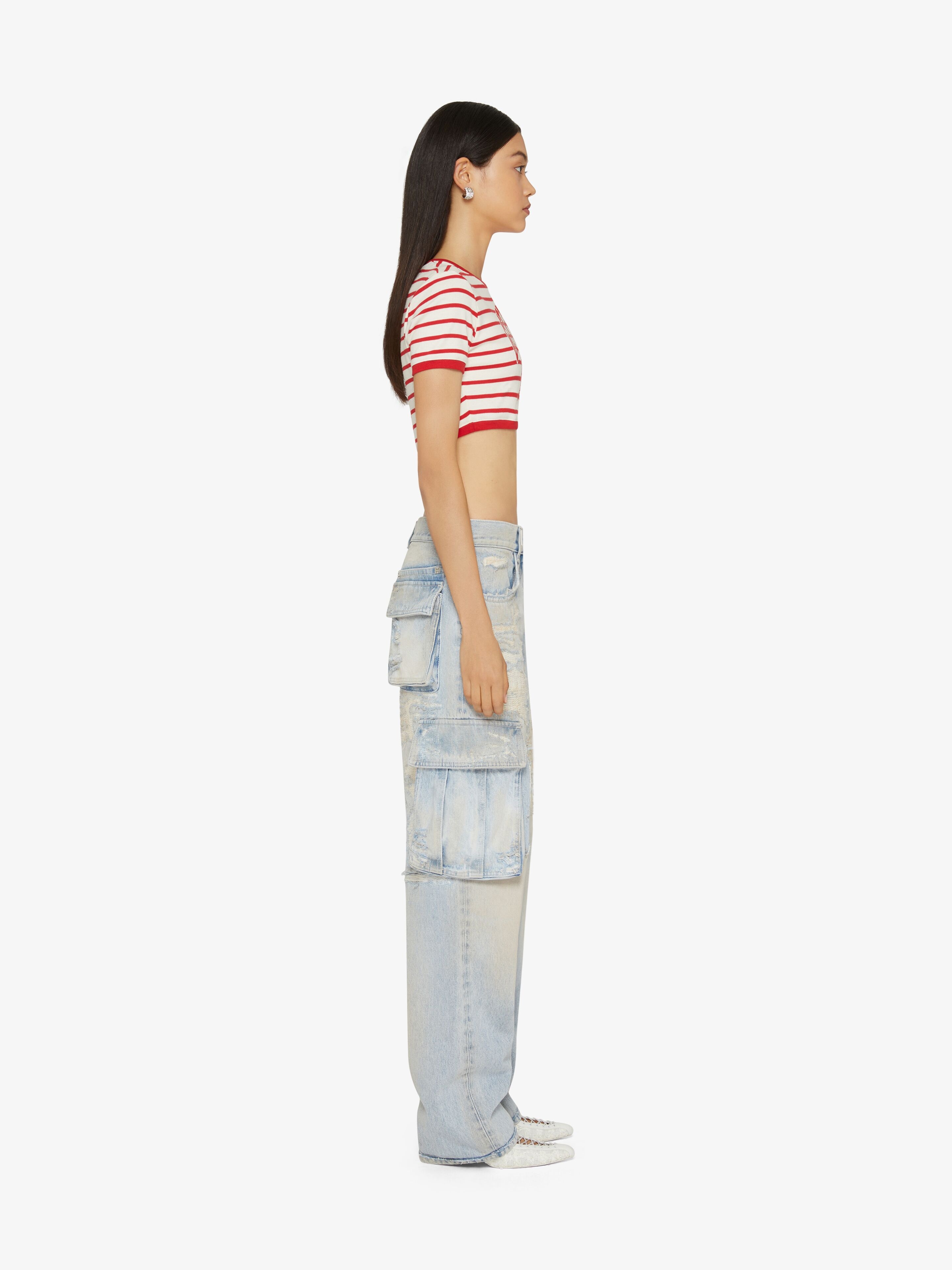 OVERSIZED CARGO PANTS IN DENIM - 3