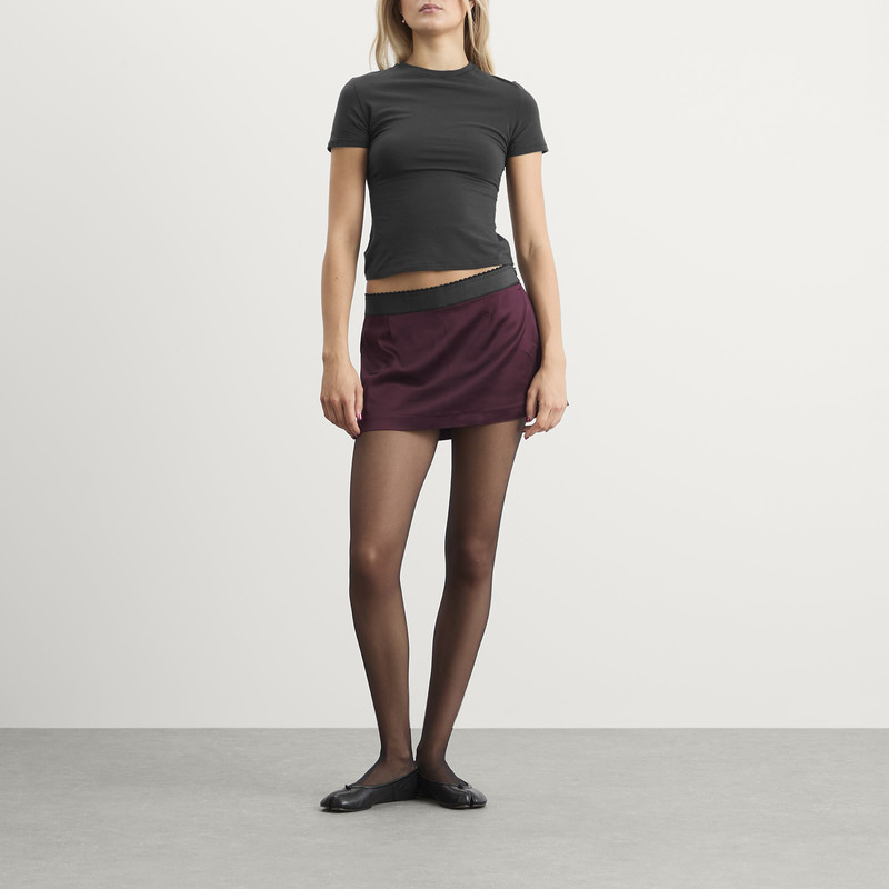 SKIMS SKIMS Stretch Satin Mini Skirt outlook