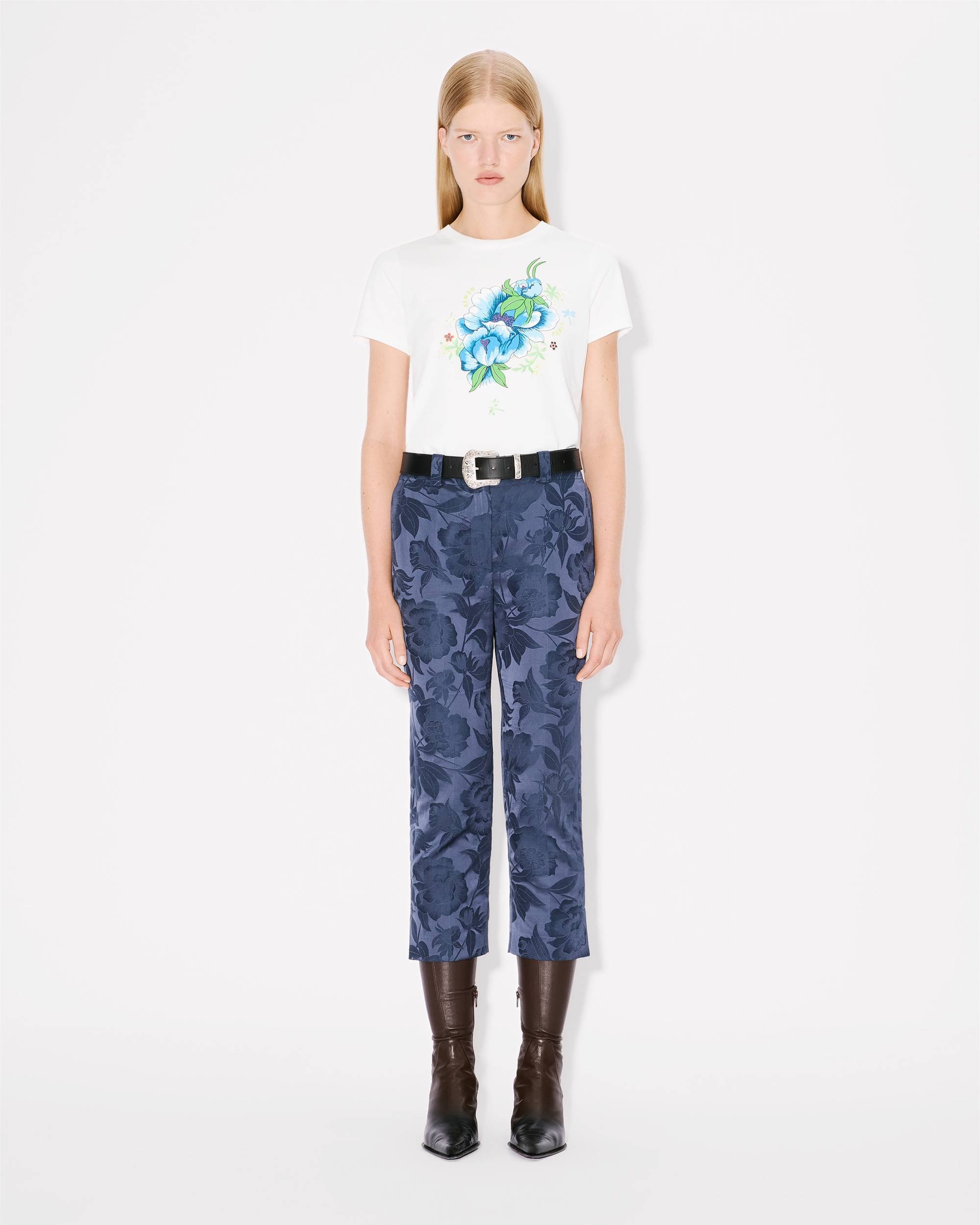 'KENZO Peonies' T-shirt in cotton - 5
