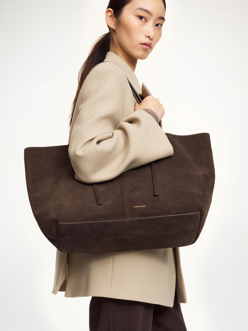 BY MALENE BIRGER Abilla Suede tote bag outlook