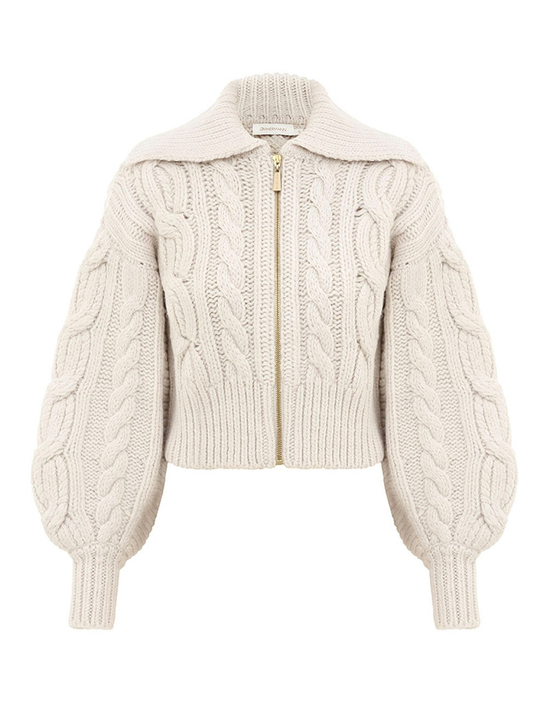 ILLUSTRATION CABLE CARDIGAN 1