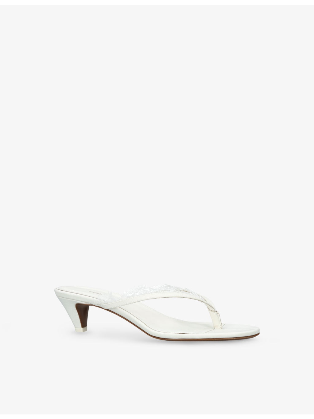 Kalliope Lace-Trim Heeled Sandals - 3