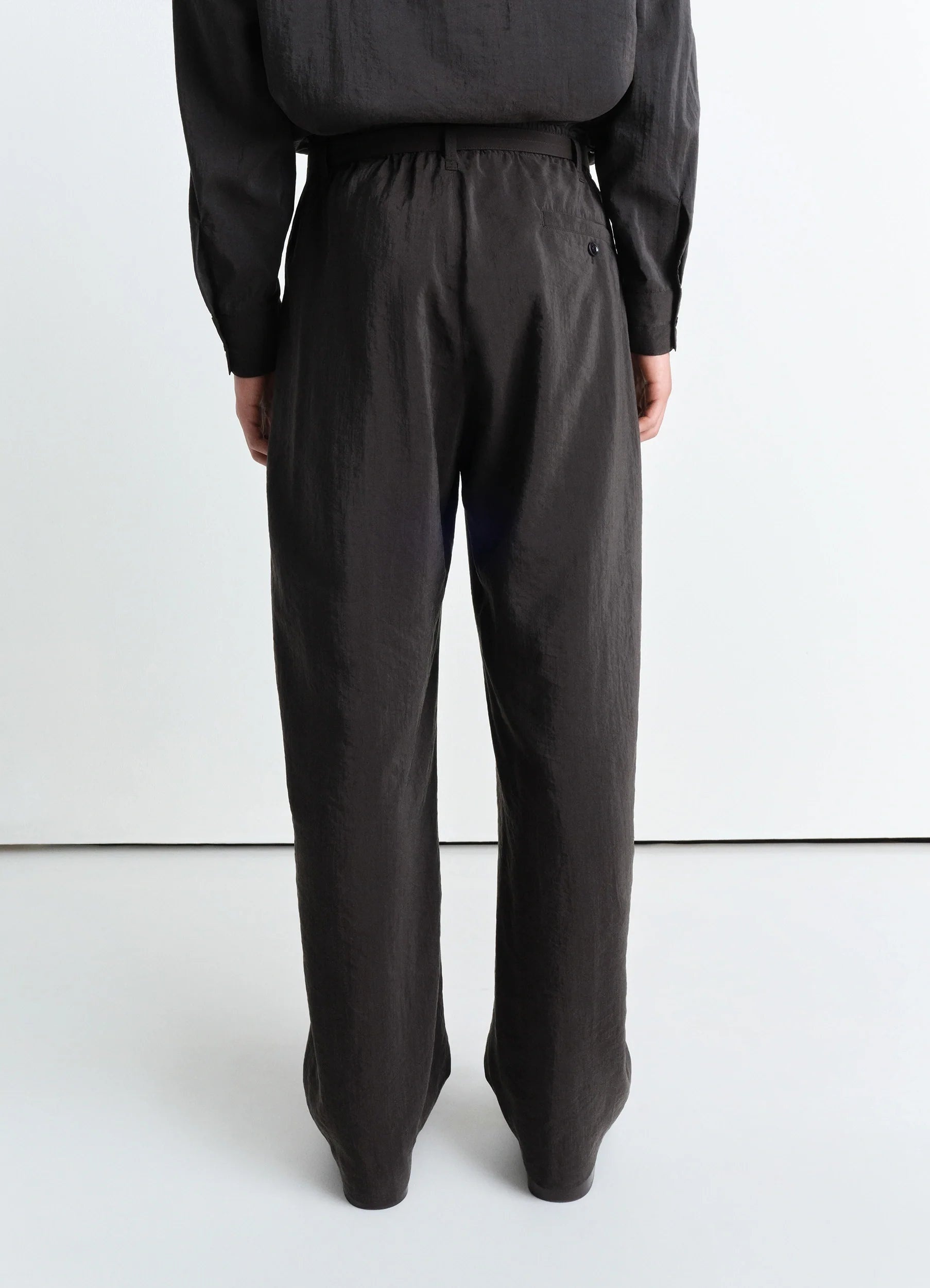 BELTED RELAXED PANTS - 4